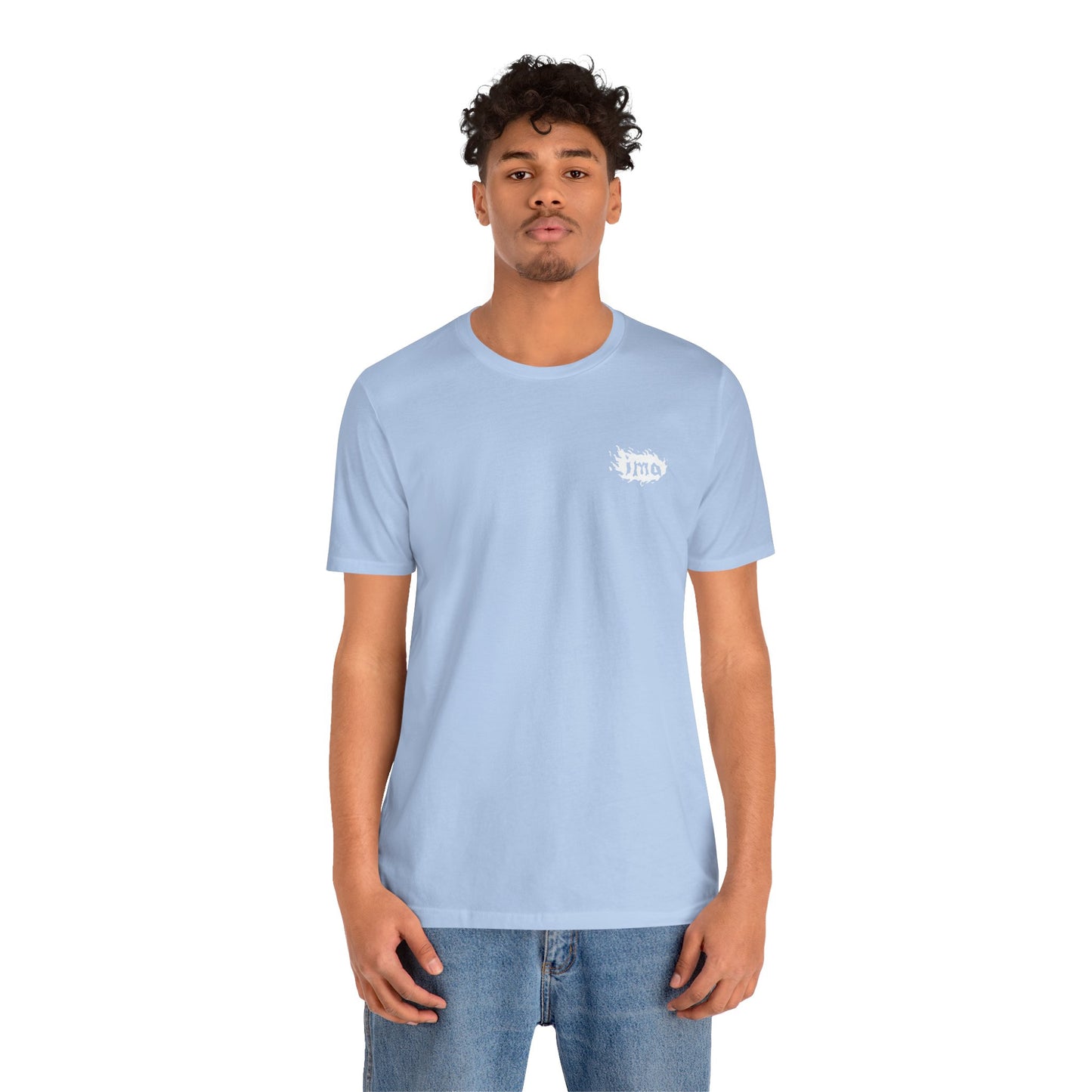 Logo - wht - Unisex Jersey Short Sleeve Tee