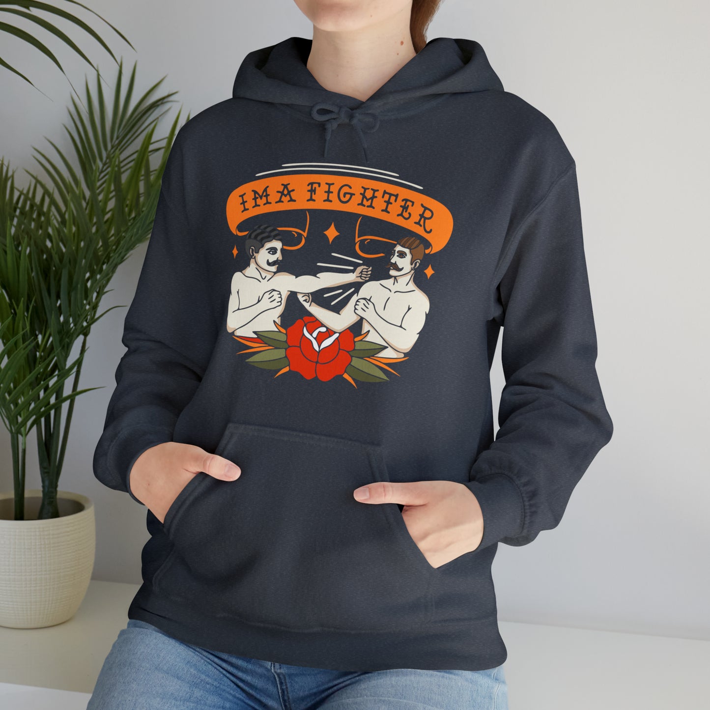 Fighter 2 - Bare knuckle - Unisex Heavy Blend™ Hooded Sweatshirt