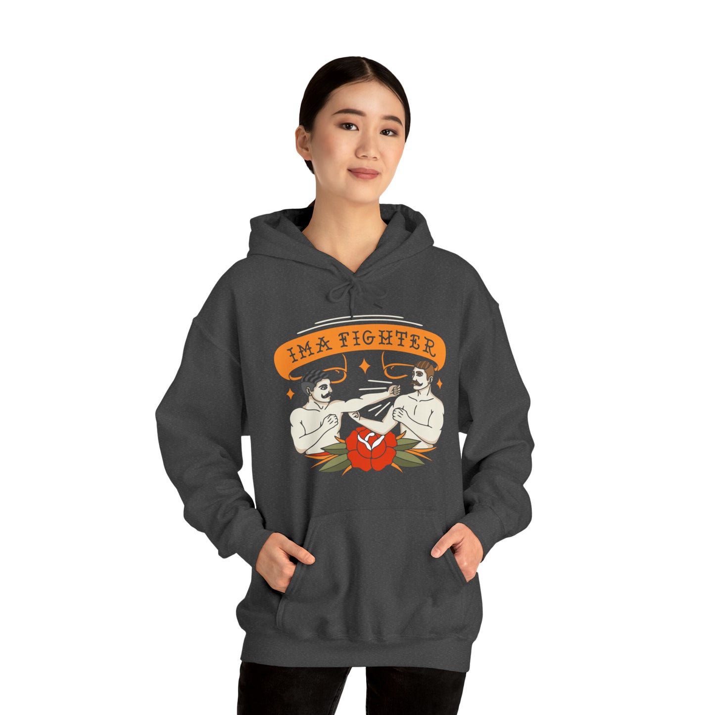 Fighter 2 - Bare knuckle - Unisex Heavy Blend™ Hooded Sweatshirt