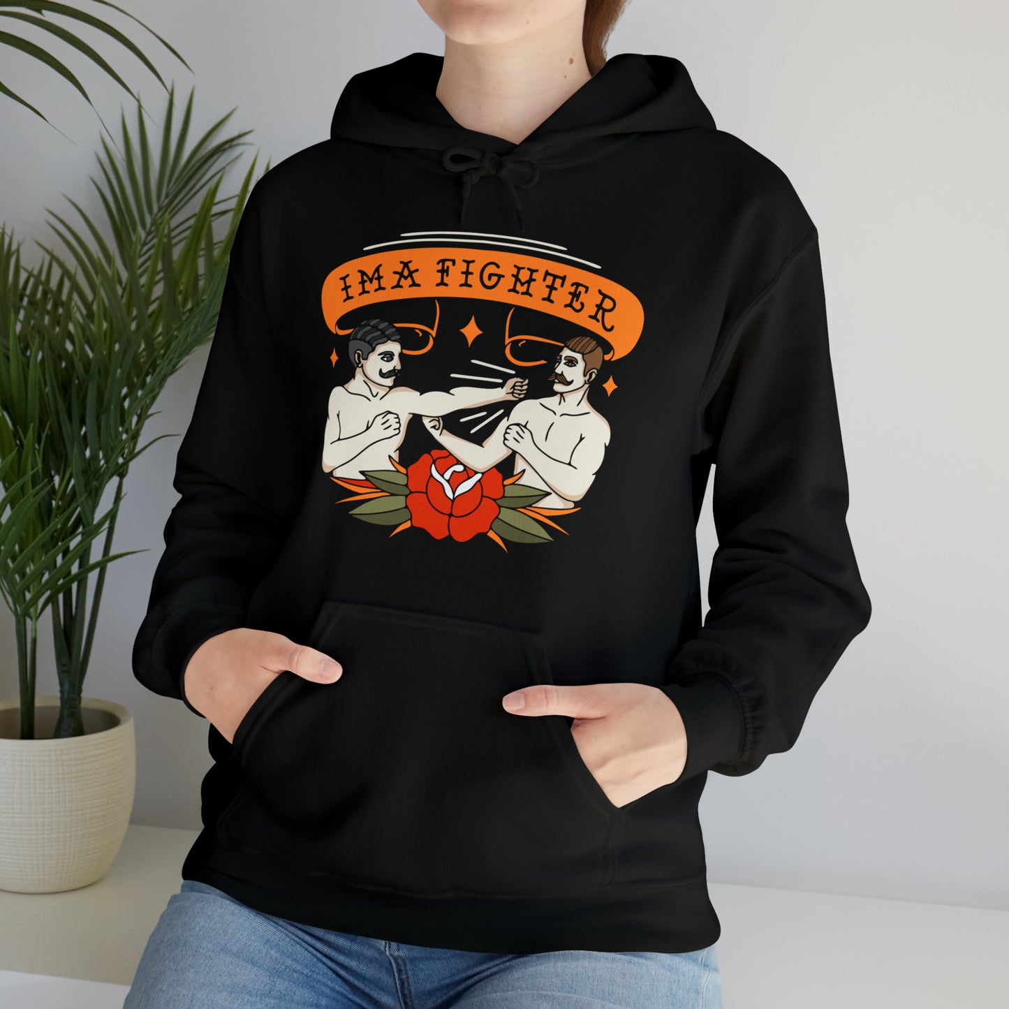 Fighter 2 - Bare knuckle - Unisex Heavy Blend™ Hooded Sweatshirt