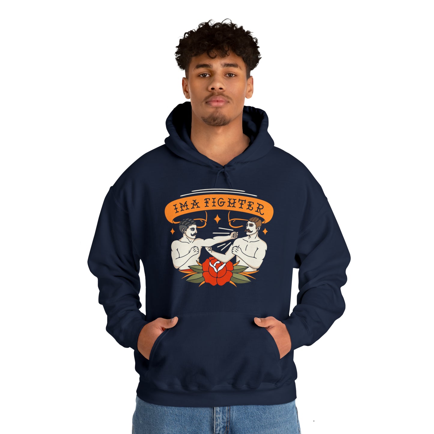 Fighter 2 - Bare knuckle - Unisex Heavy Blend™ Hooded Sweatshirt