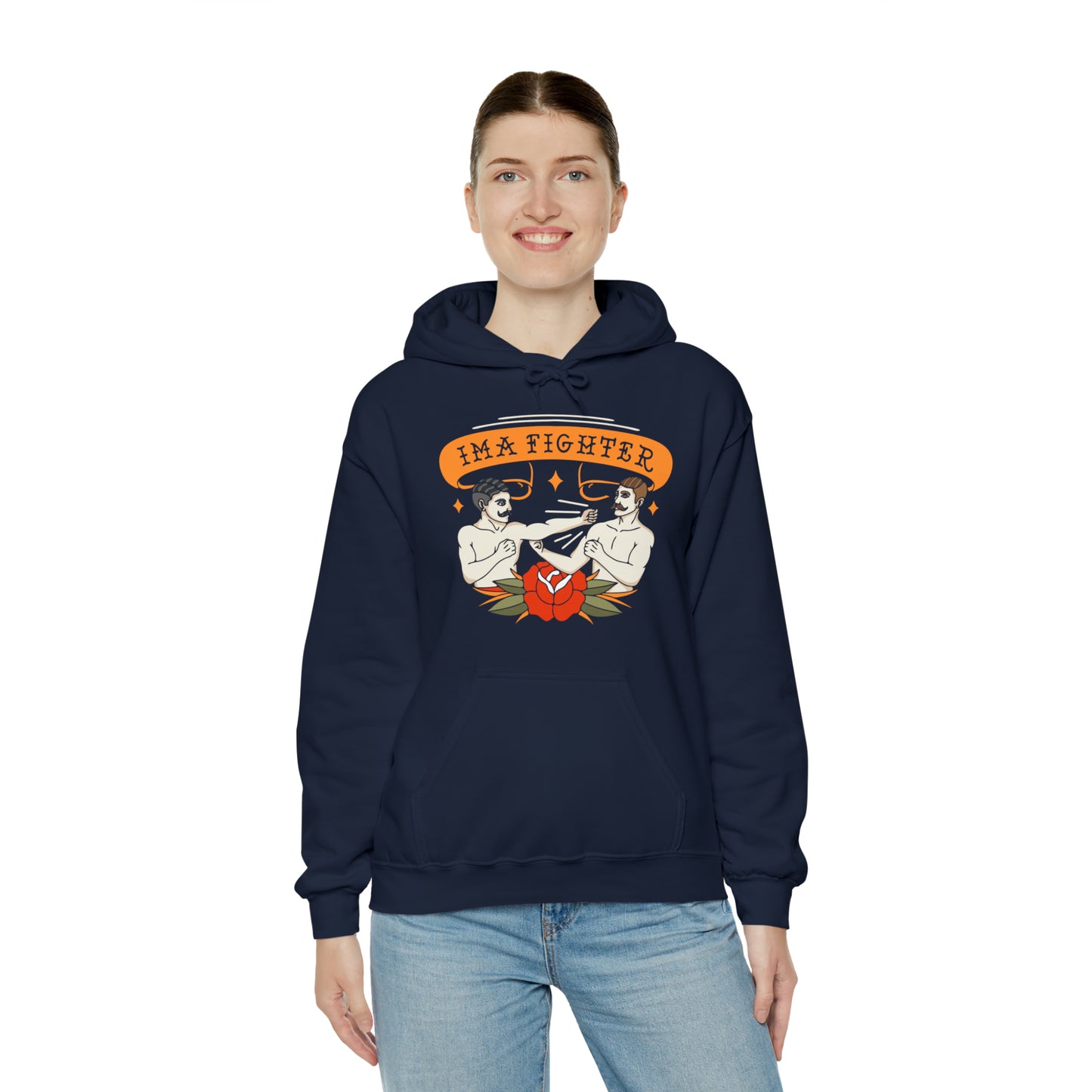 Fighter 2 - Bare knuckle - Unisex Heavy Blend™ Hooded Sweatshirt