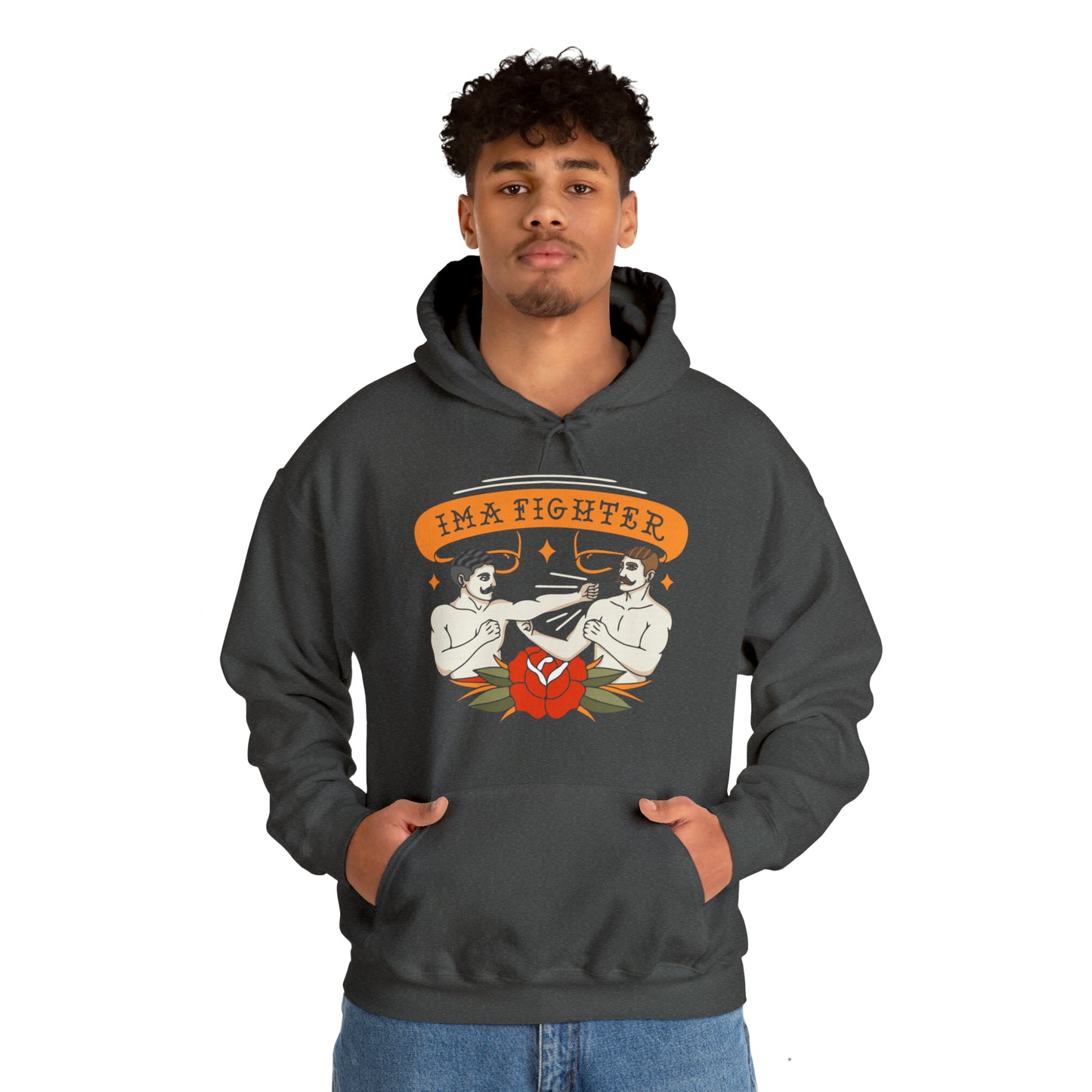 Fighter 2 - Bare knuckle - Unisex Heavy Blend™ Hooded Sweatshirt