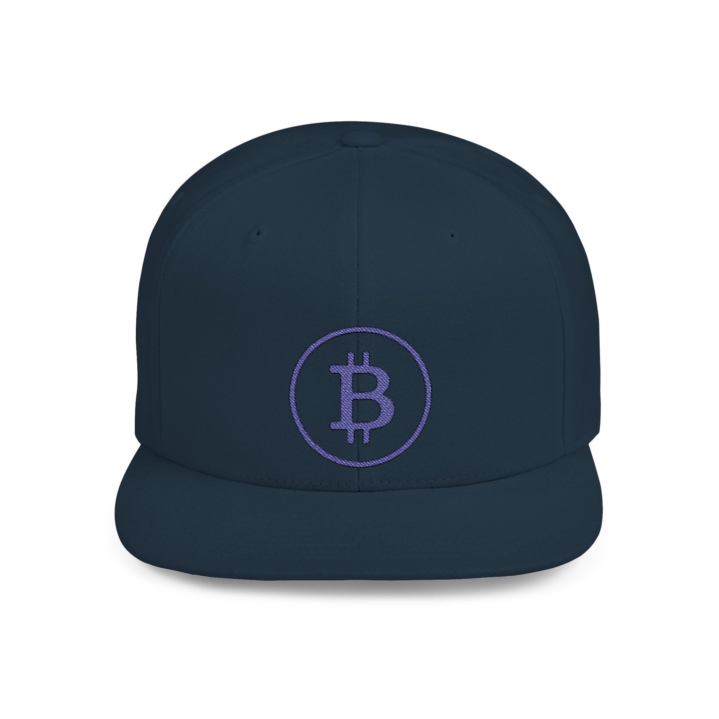 CRYPT-o-KEEPER - BTC blu- Flat Bill Snapback Cap | Trendy Hat for Outdoor Adventures, Western Events, Country Music Festivals, Everyday Style, Casual Wear