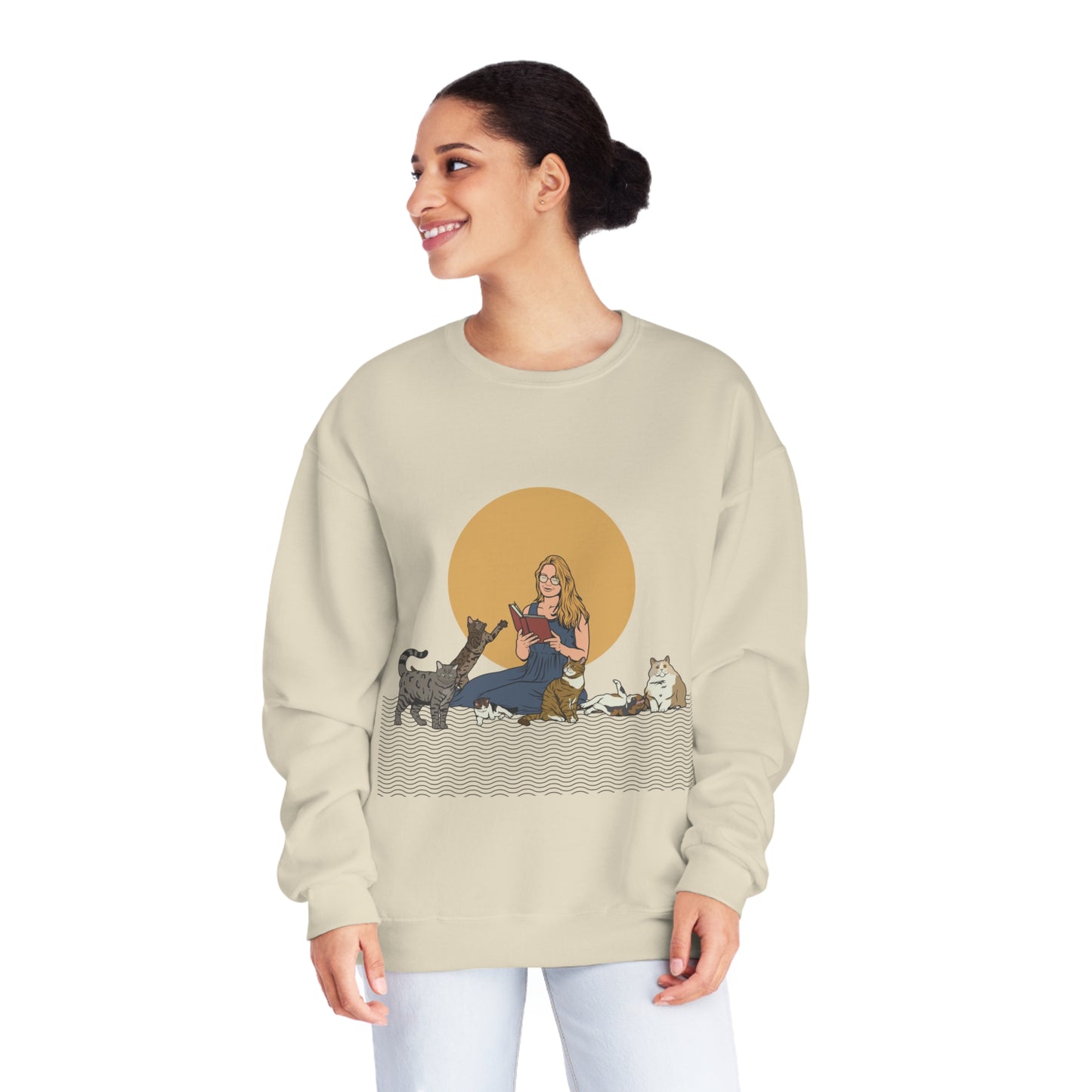 Cat Lady - Blonde - Unisex NuBlend® Crewneck Sweatshirt