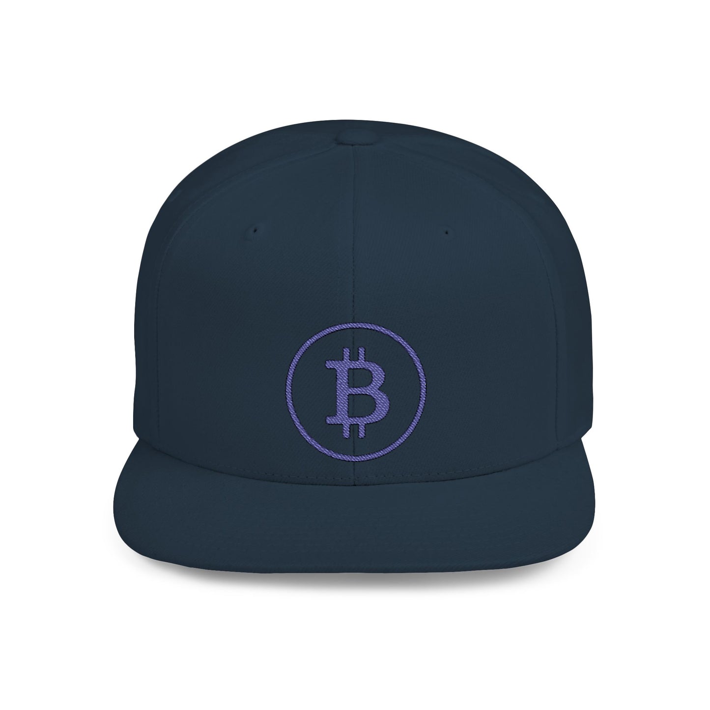 CRYPT-o-KEEPER - BTC blu- Flat Bill Snapback Cap | Trendy Hat for Outdoor Adventures, Western Events, Country Music Festivals, Everyday Style, Casual Wear