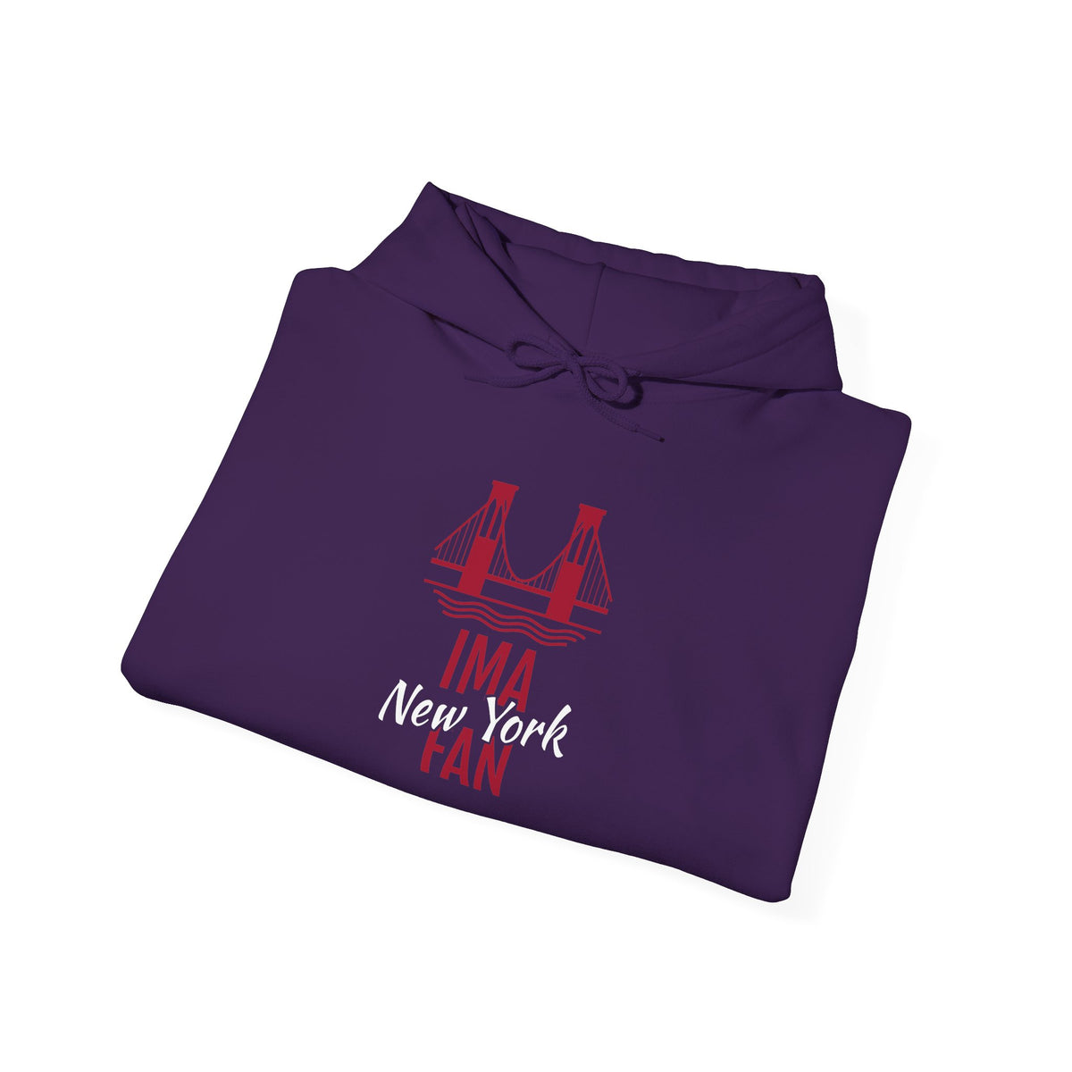 IMA Fan New York Bridge - Unisex Heavy Blend™ Hooded Sweatshirt