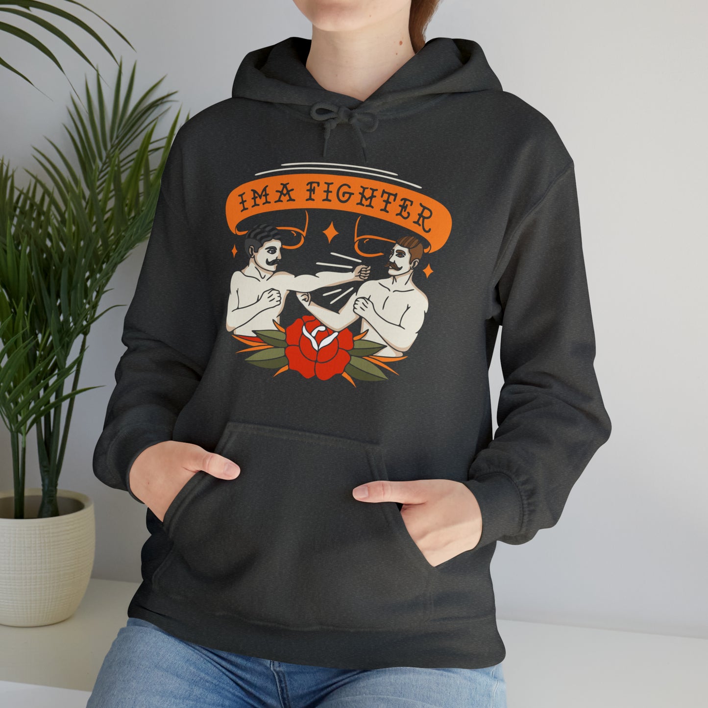 Fighter 2 - Bare knuckle - Unisex Heavy Blend™ Hooded Sweatshirt