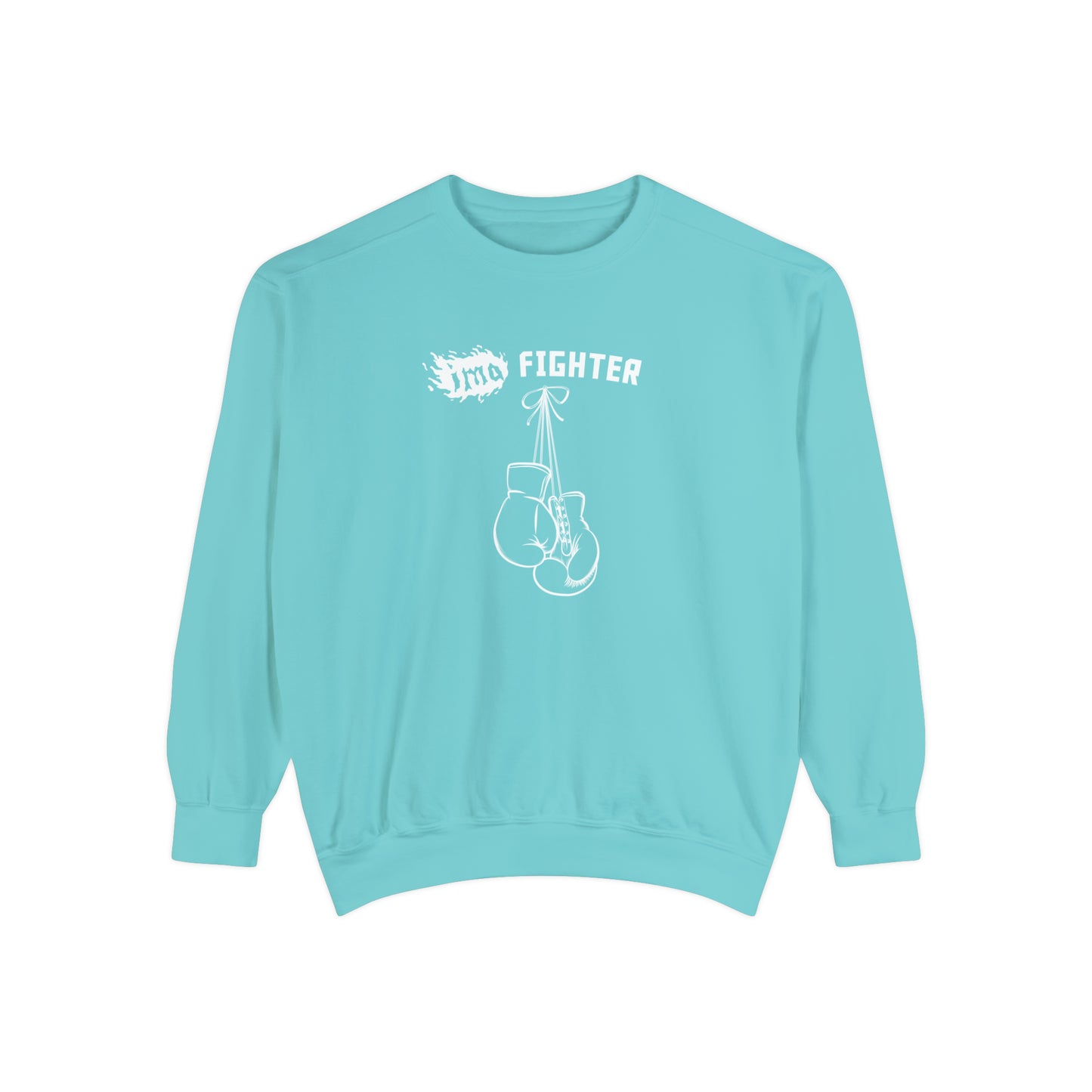 Fighter - logo - Unisex Garment-Dyed Sweatshirt