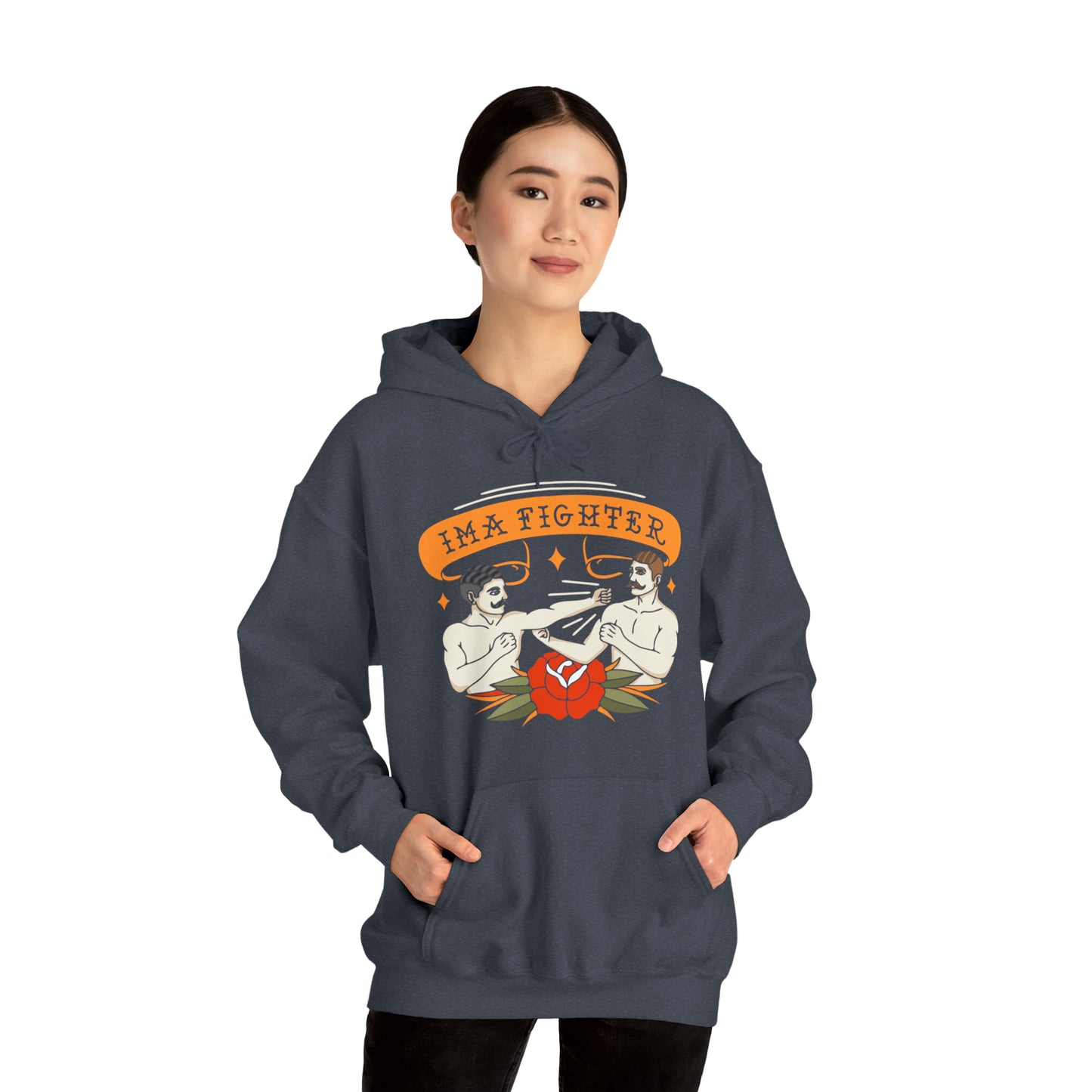Fighter 2 - Bare knuckle - Unisex Heavy Blend™ Hooded Sweatshirt