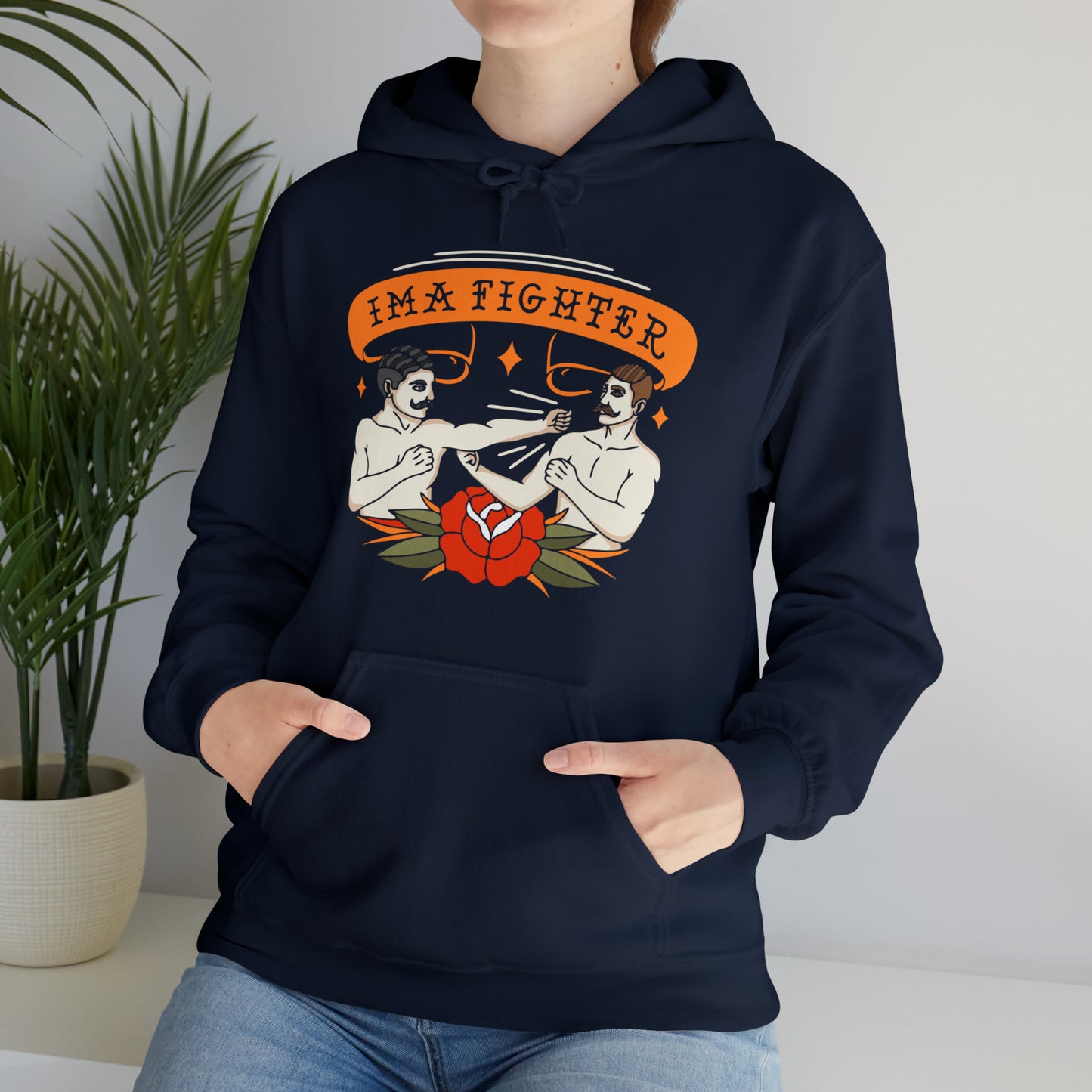 Fighter 2 - Bare knuckle - Unisex Heavy Blend™ Hooded Sweatshirt