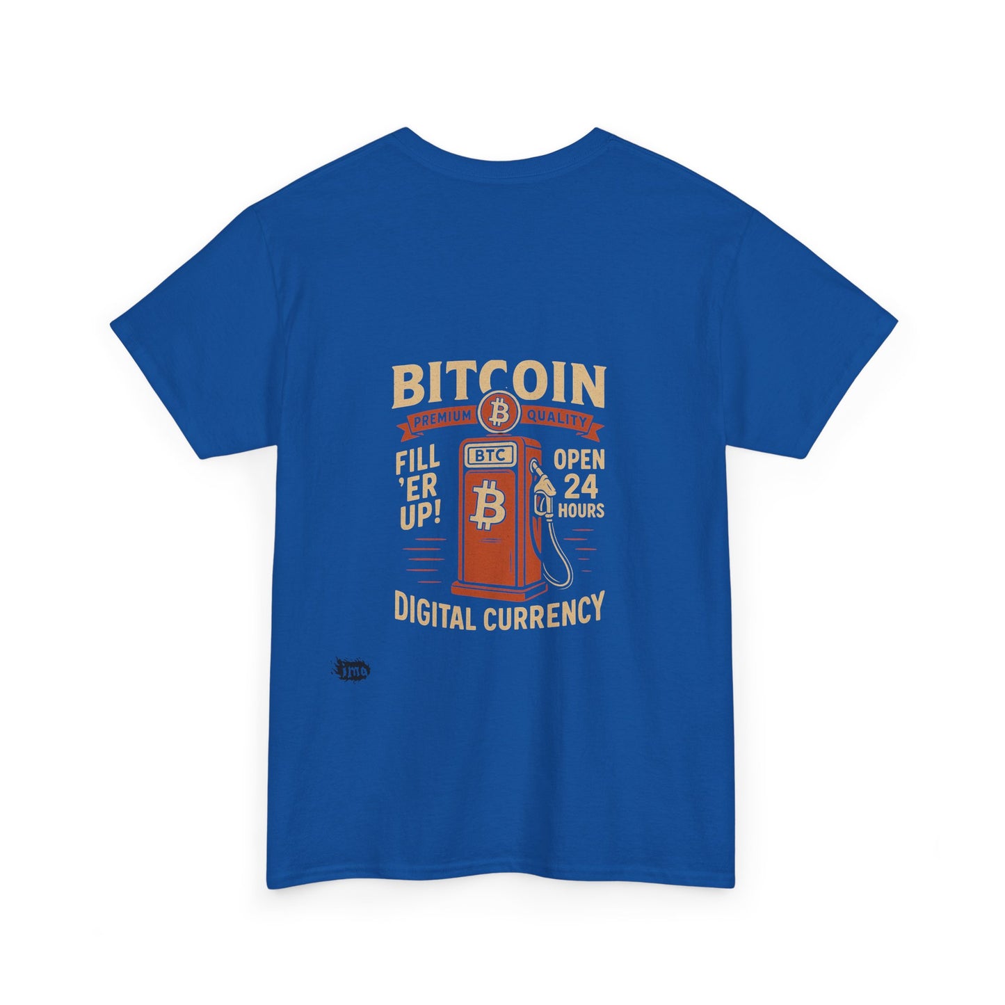 Bitcoin - Gas - Unisex Heavy Cotton Tee with Minimalist Design - Perfect for Everyday Wear