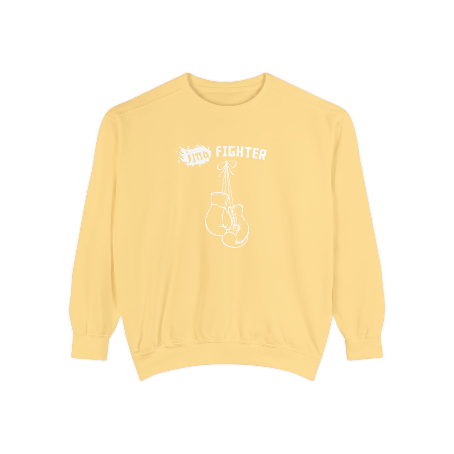 Fighter - logo - Unisex Garment-Dyed Sweatshirt