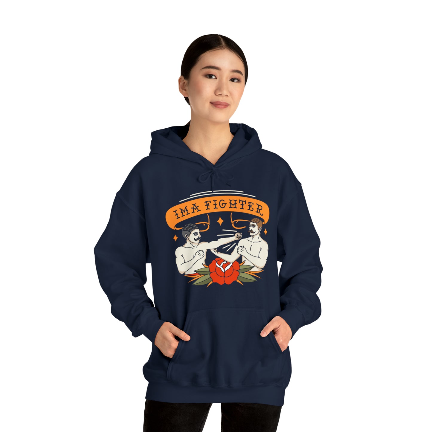 Fighter 2 - Bare knuckle - Unisex Heavy Blend™ Hooded Sweatshirt