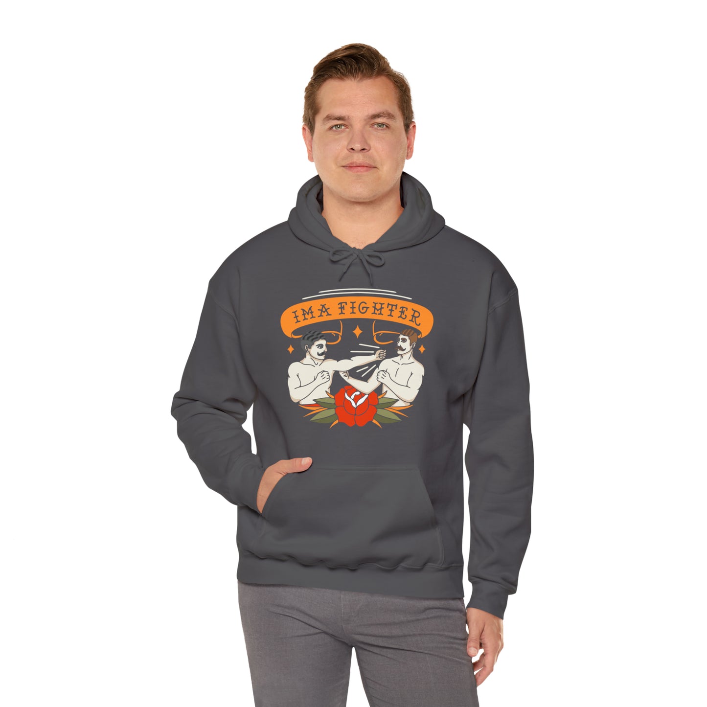 Fighter 2 - Bare knuckle - Unisex Heavy Blend™ Hooded Sweatshirt