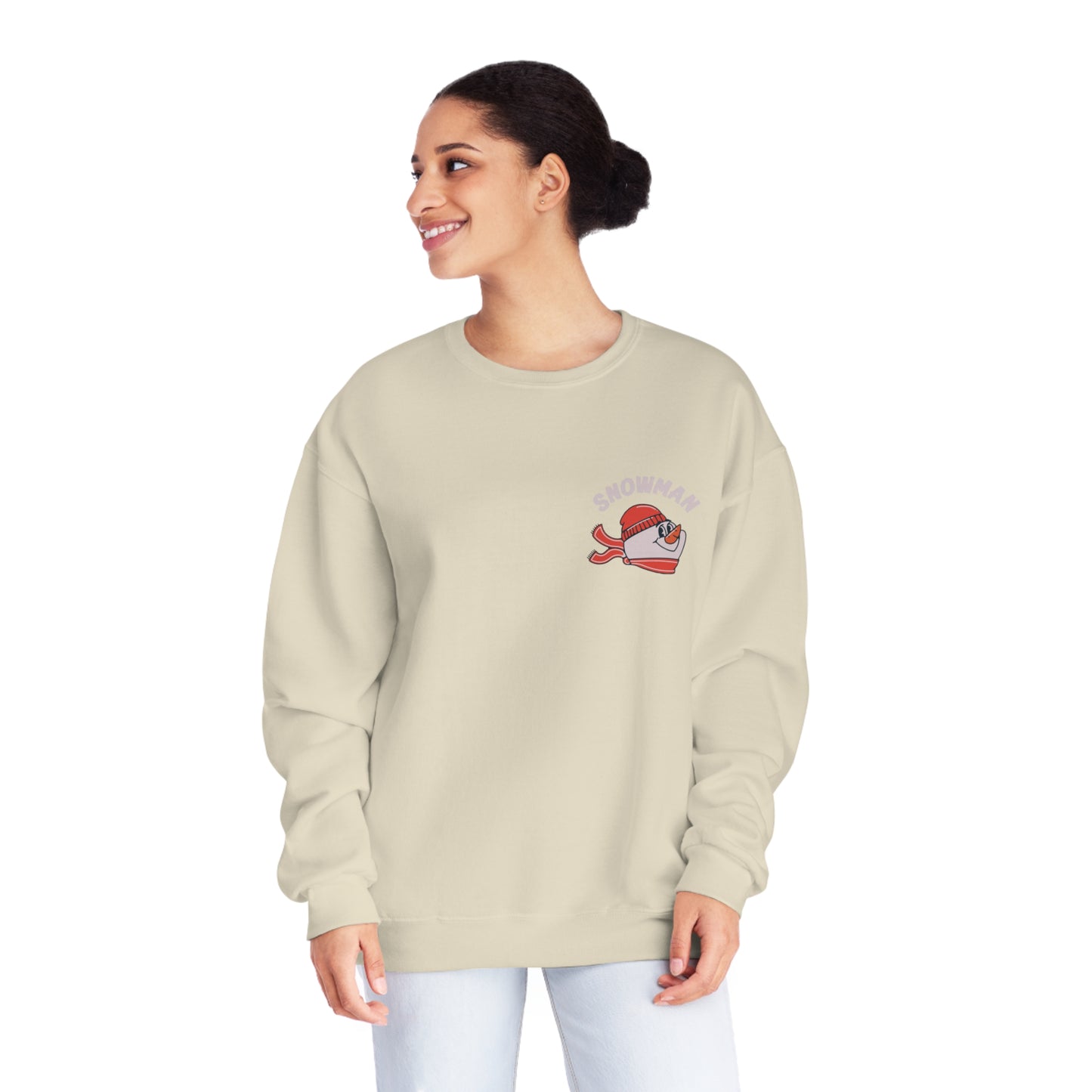Snowman - head - Unisex NuBlend® Crewneck Sweatshirt