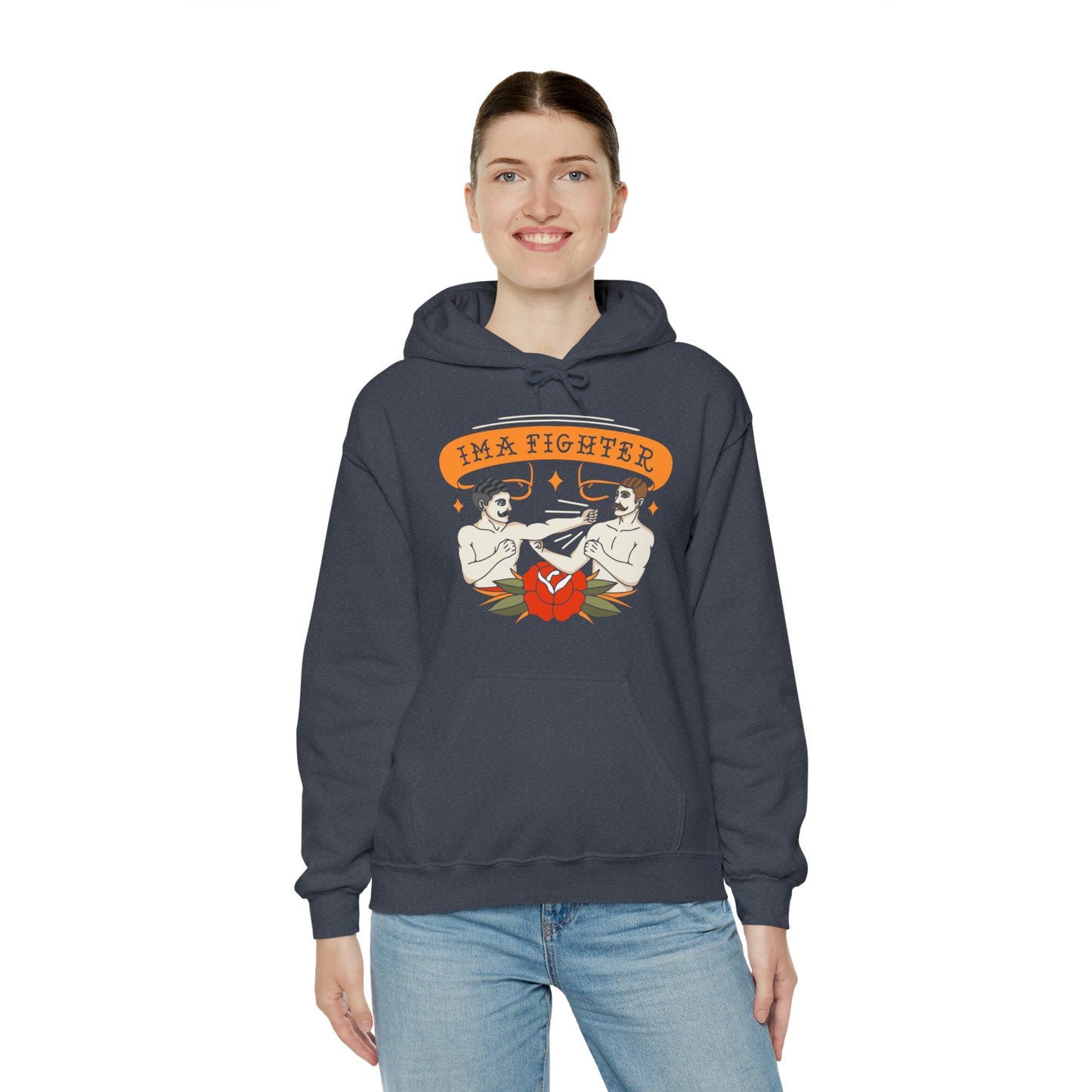 Fighter 2 - Bare knuckle - Unisex Heavy Blend™ Hooded Sweatshirt