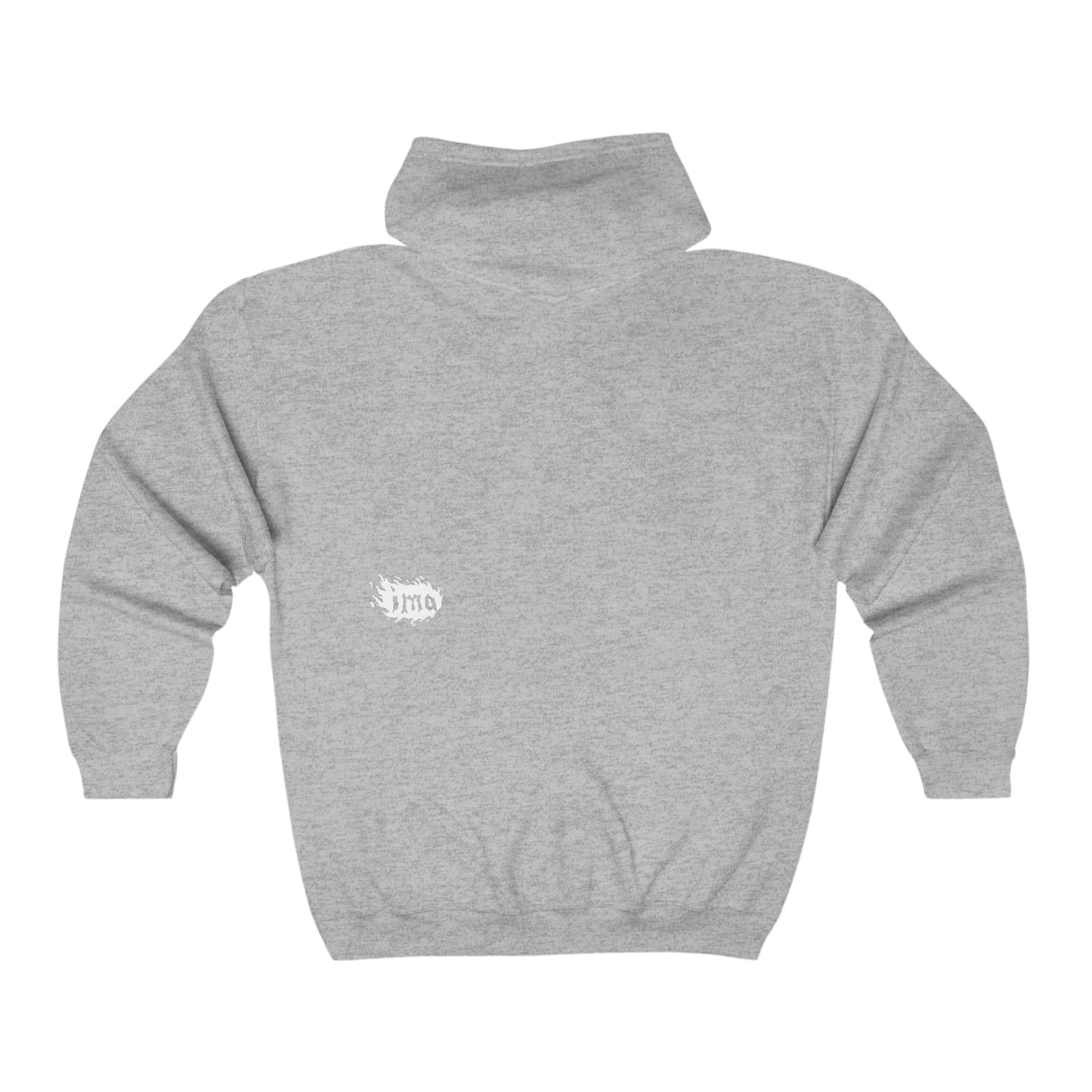 Snowboarder - wht - Unisex Heavy Blend™ Full Zip Hooded Sweatshirt