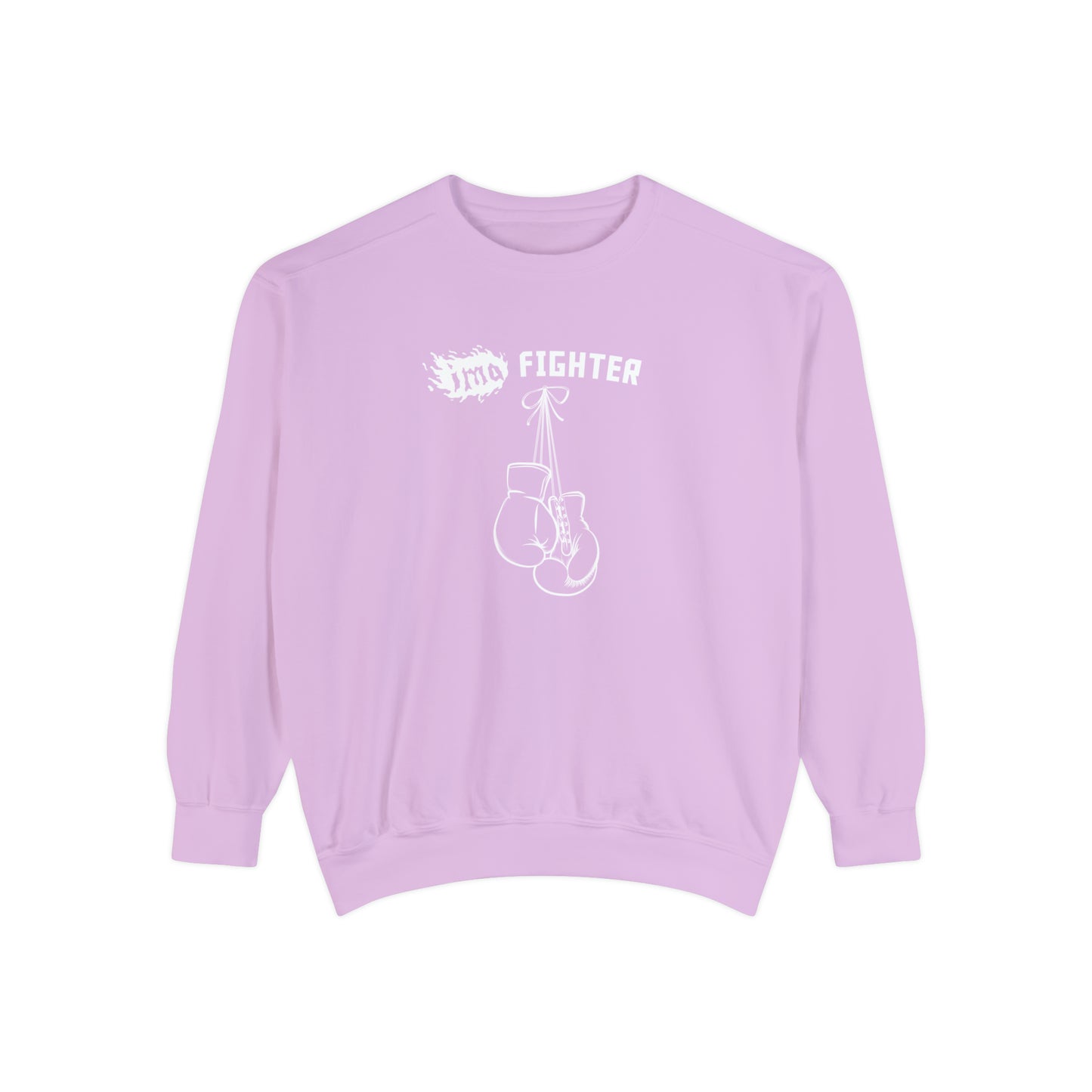 Fighter - logo - Unisex Garment-Dyed Sweatshirt