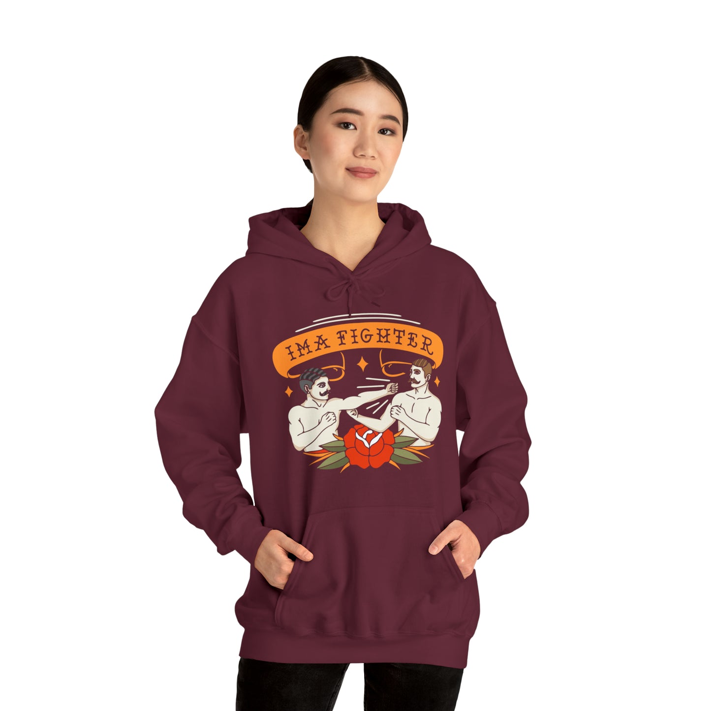 Fighter 2 - Bare knuckle - Unisex Heavy Blend™ Hooded Sweatshirt