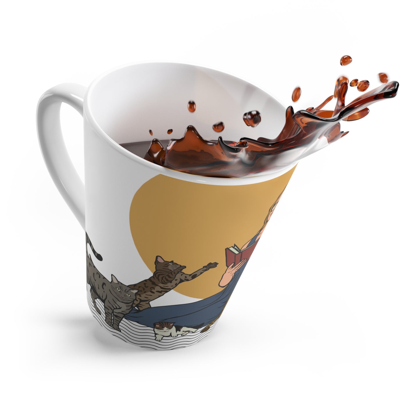 Cat Lady - Blonde - Latte Mug