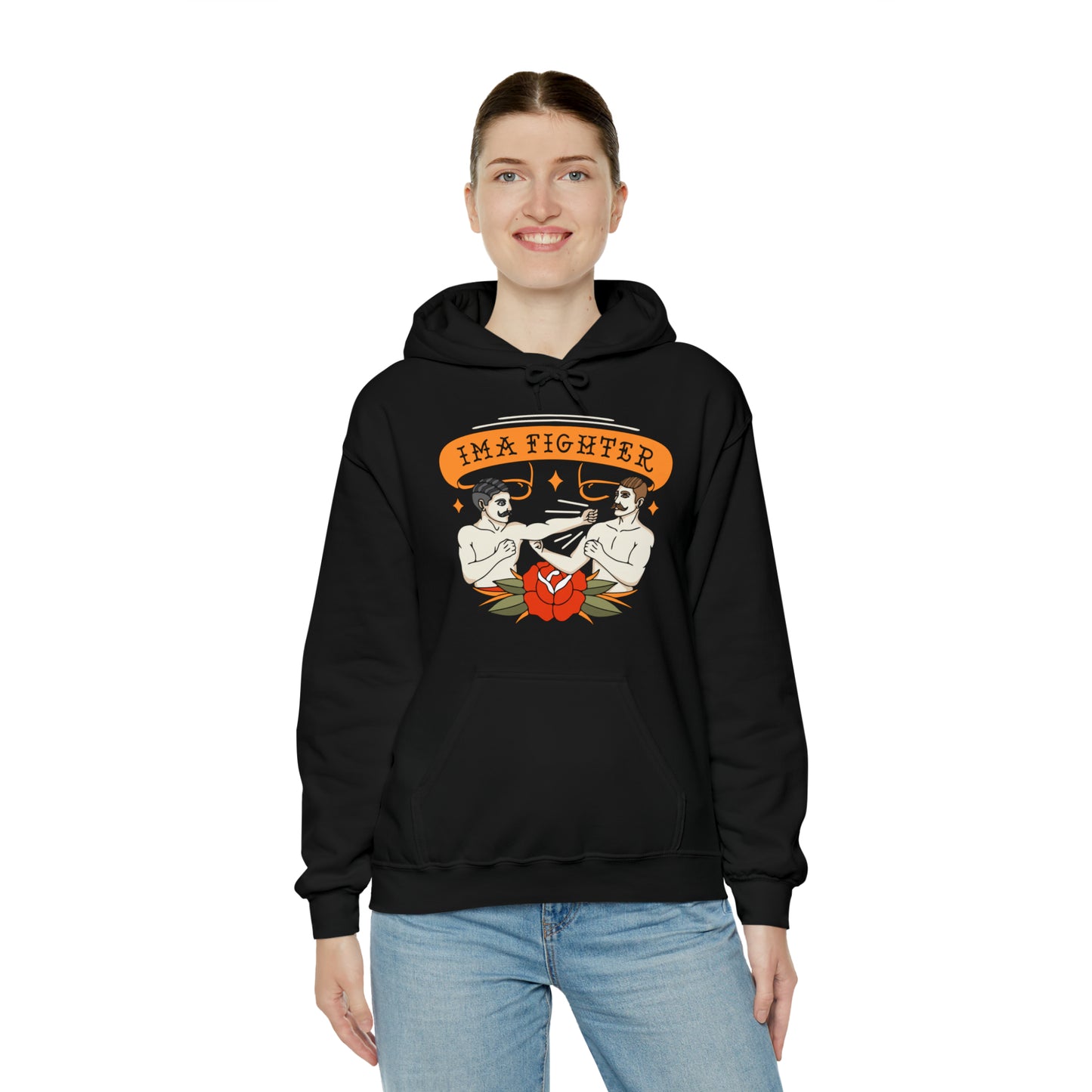 Fighter 2 - Bare knuckle - Unisex Heavy Blend™ Hooded Sweatshirt