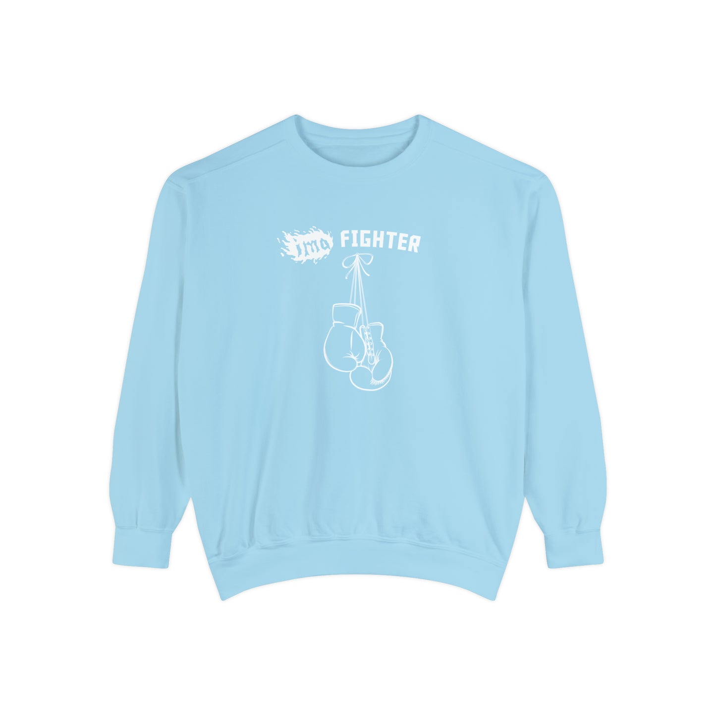 Fighter - logo - Unisex Garment-Dyed Sweatshirt