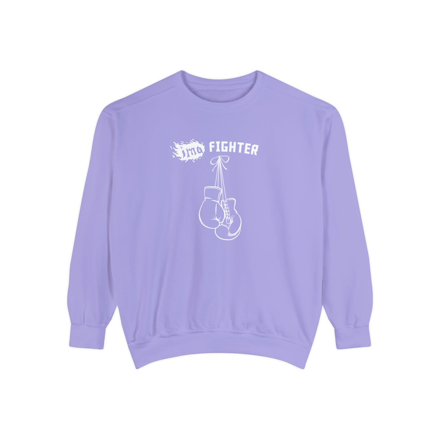Fighter - logo - Unisex Garment-Dyed Sweatshirt