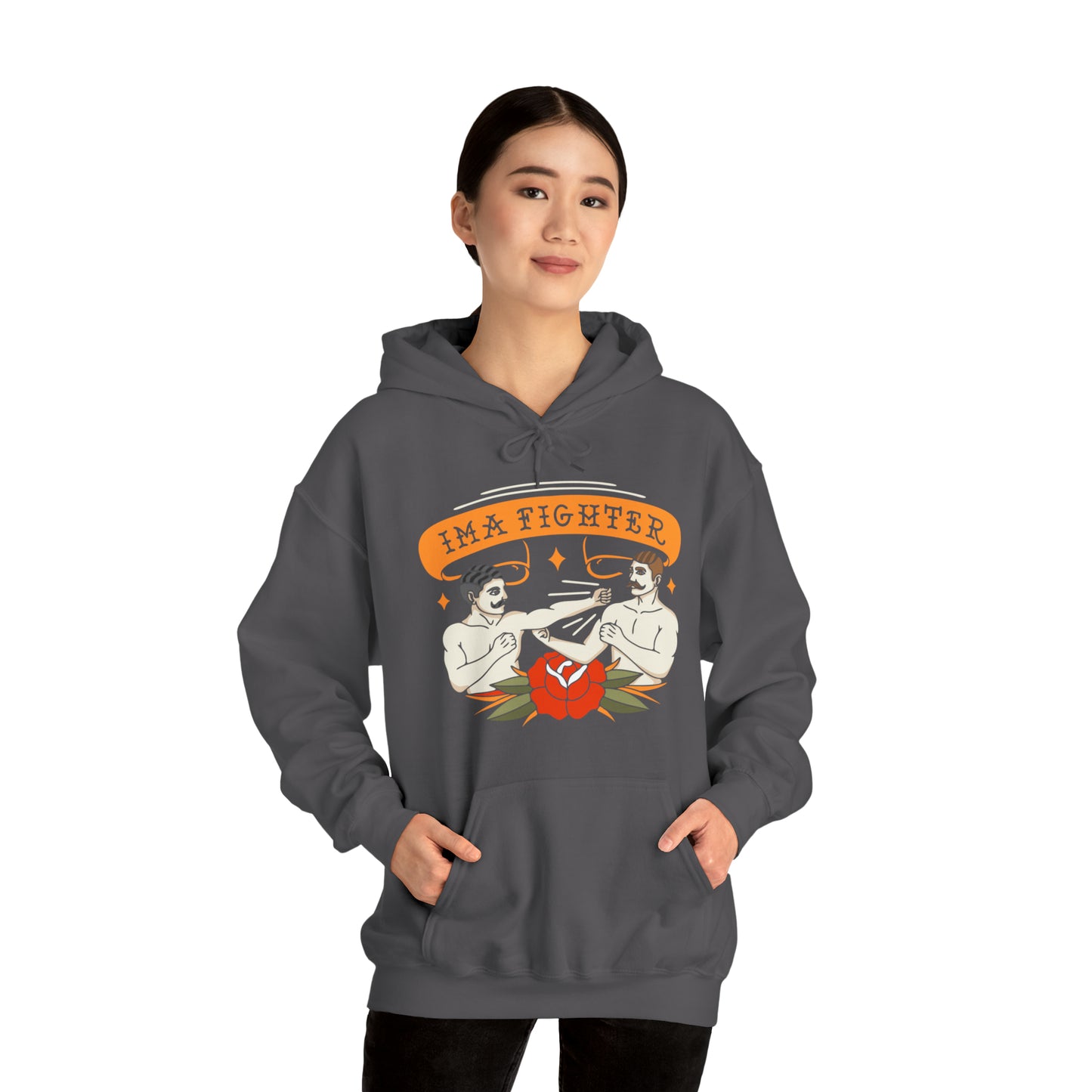 Fighter 2 - Bare knuckle - Unisex Heavy Blend™ Hooded Sweatshirt