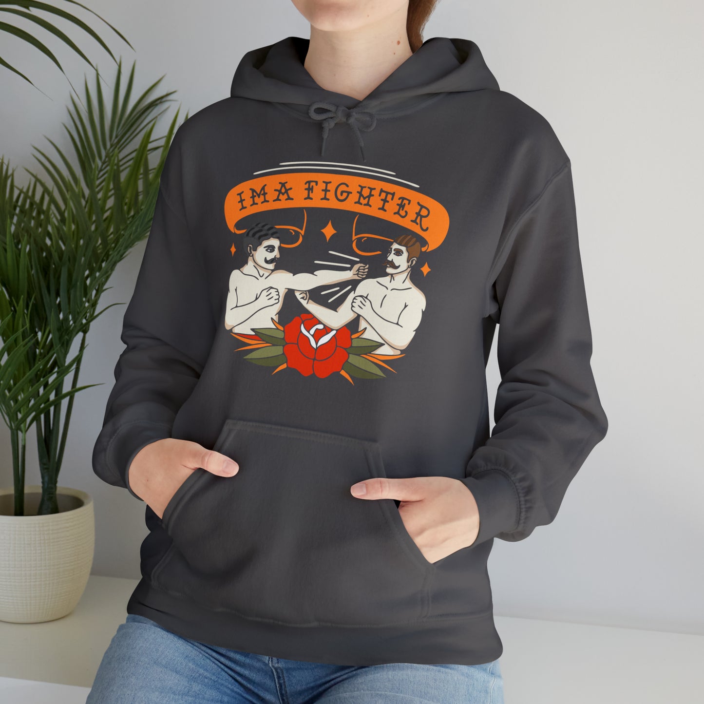 Fighter 2 - Bare knuckle - Unisex Heavy Blend™ Hooded Sweatshirt