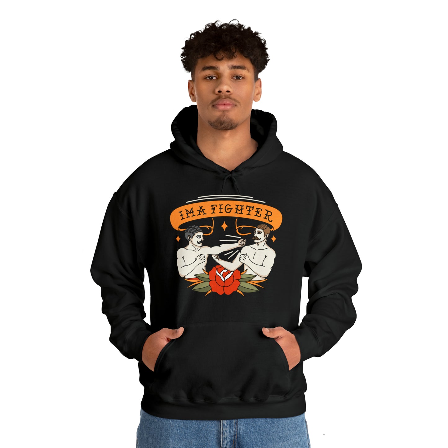 Fighter 2 - Bare knuckle - Unisex Heavy Blend™ Hooded Sweatshirt