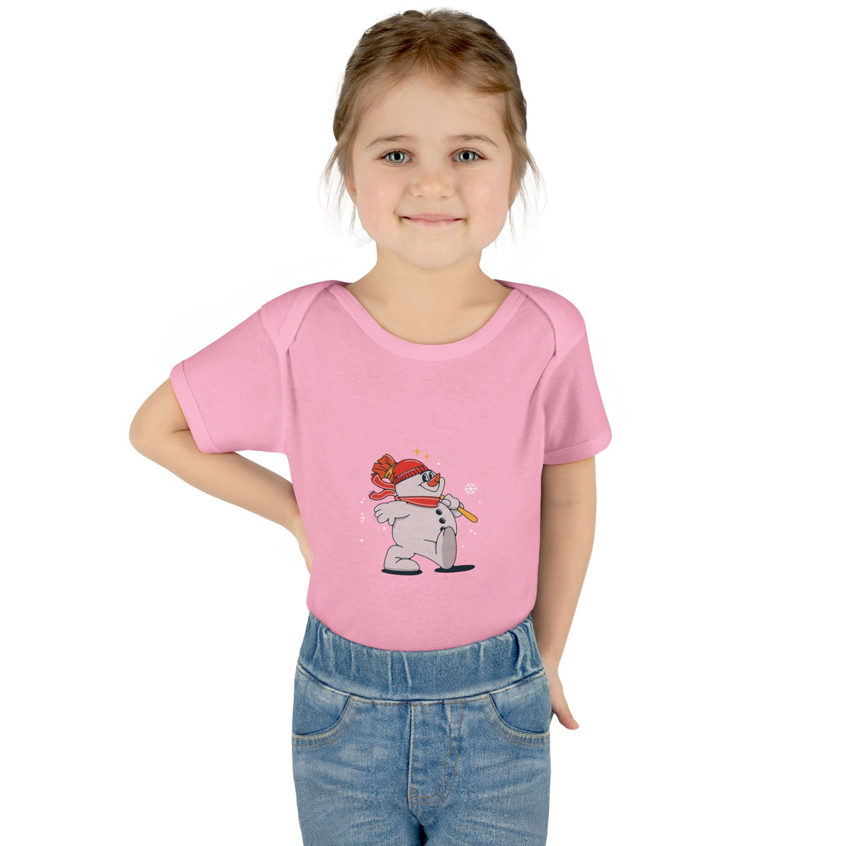 Snowman - Infant Baby Rib Bodysuit