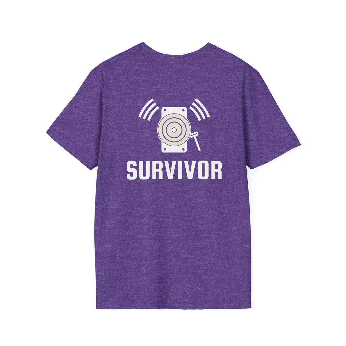 IMA Survivor – Rang the Bell – Unisex Tee – Black/Purple