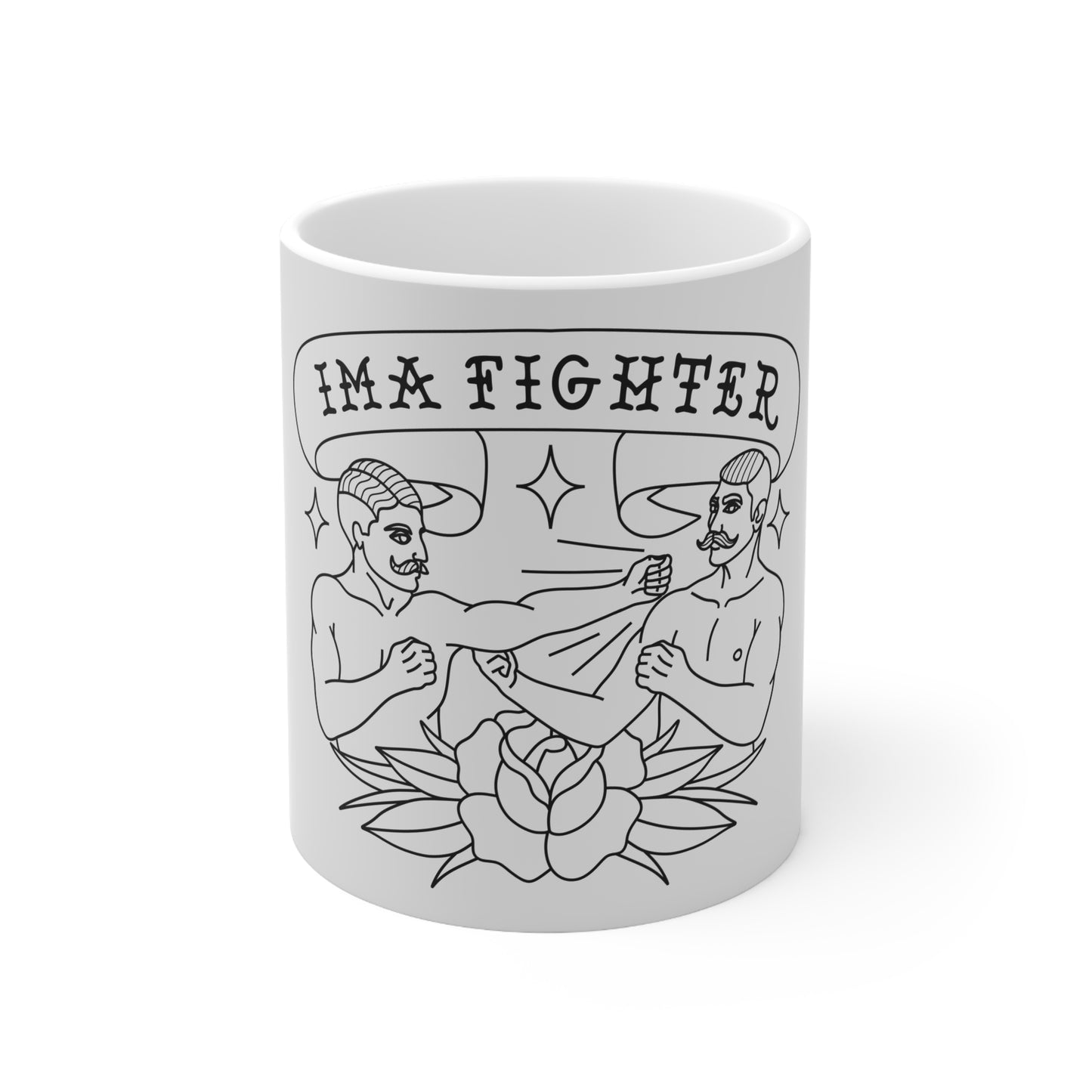 Fighter 2 - bare knuckle - Ceramic Mug 11oz