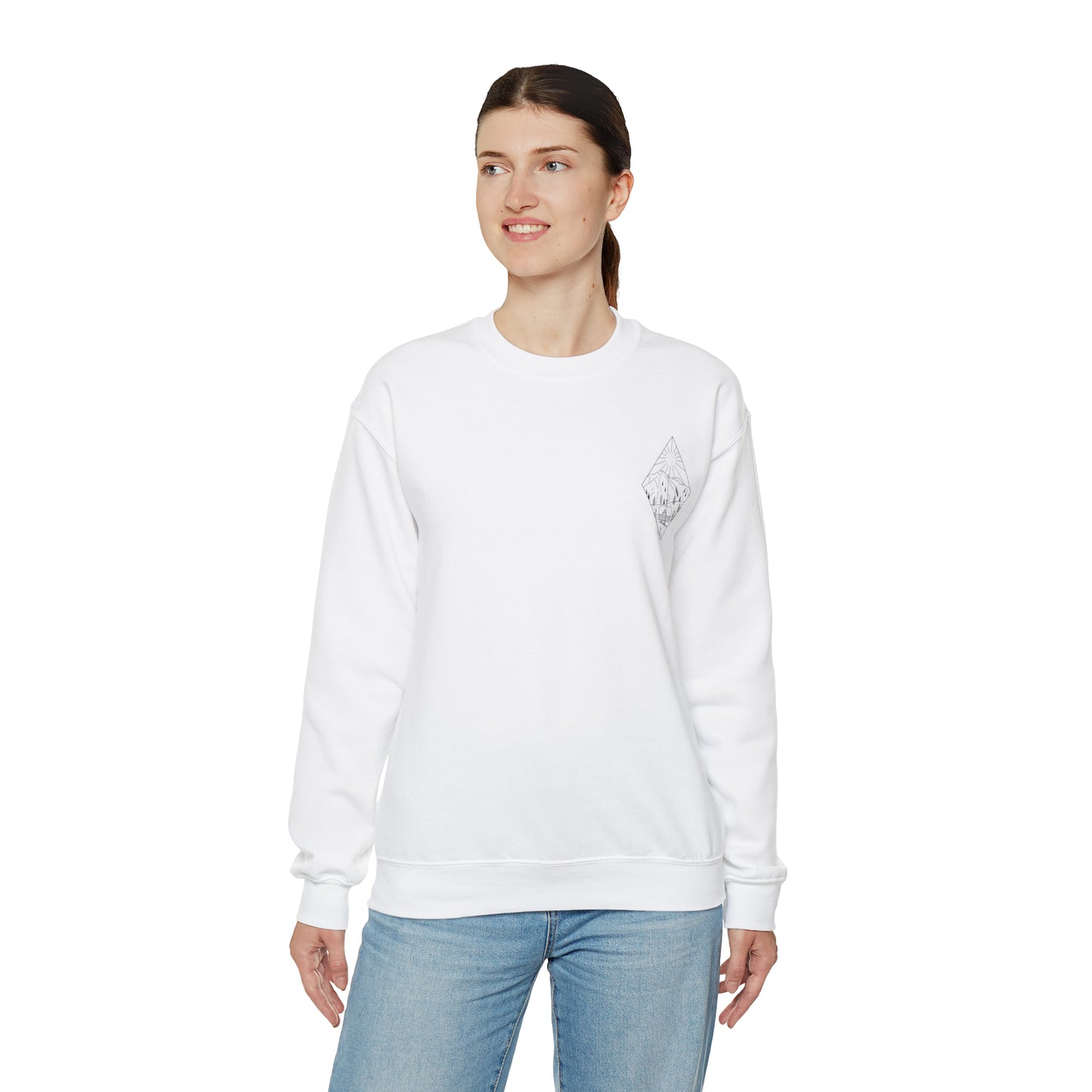 Snowboarder - blk - Unisex Heavy Blend™ Crewneck Sweatshirt