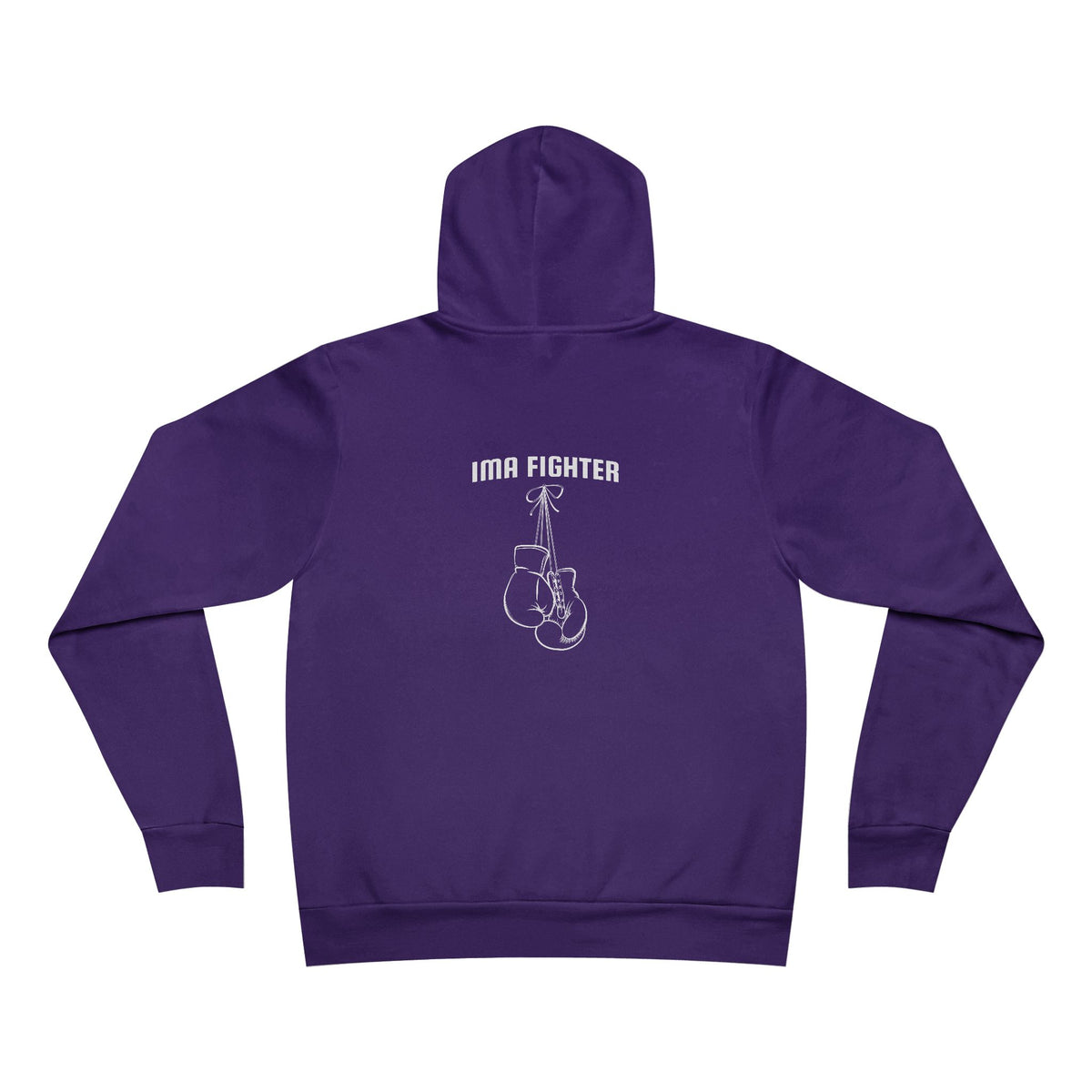 IMA Fighter – Purple Pancreatic Cancer Awareness Gloves Hoodie