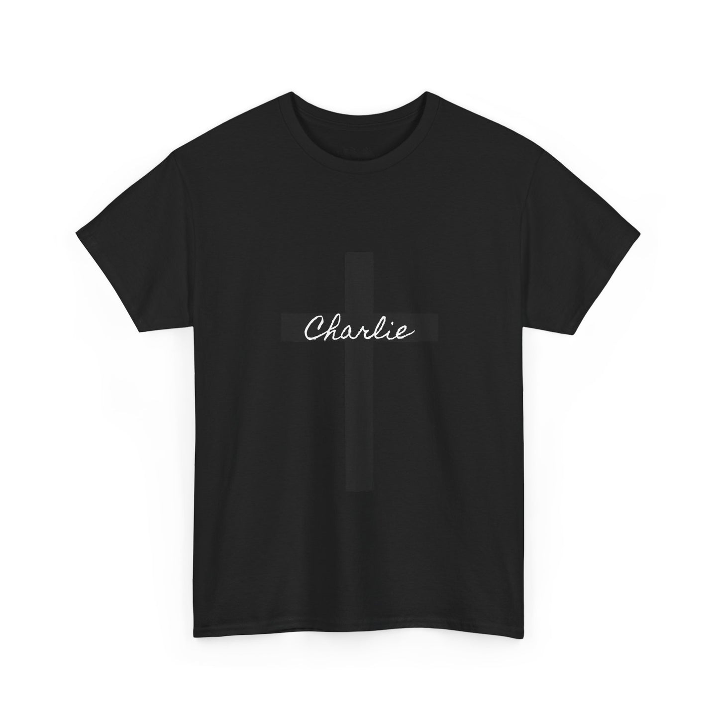 Charlie - Unisex Heavy Cotton Tee with Minimalist Design - Perfect for Everyday Wear