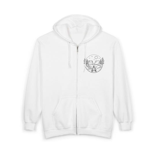 Skater - blk - Unisex Heavy Blend™ Full Zip Hooded Sweatshirt