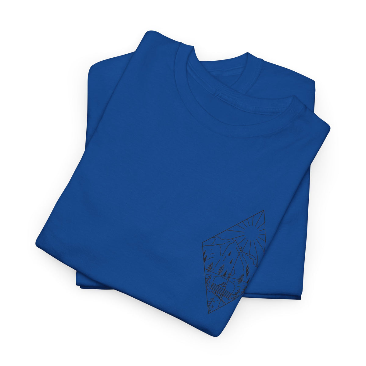 Chairlift - blk - Unisex Heavy Cotton Tee