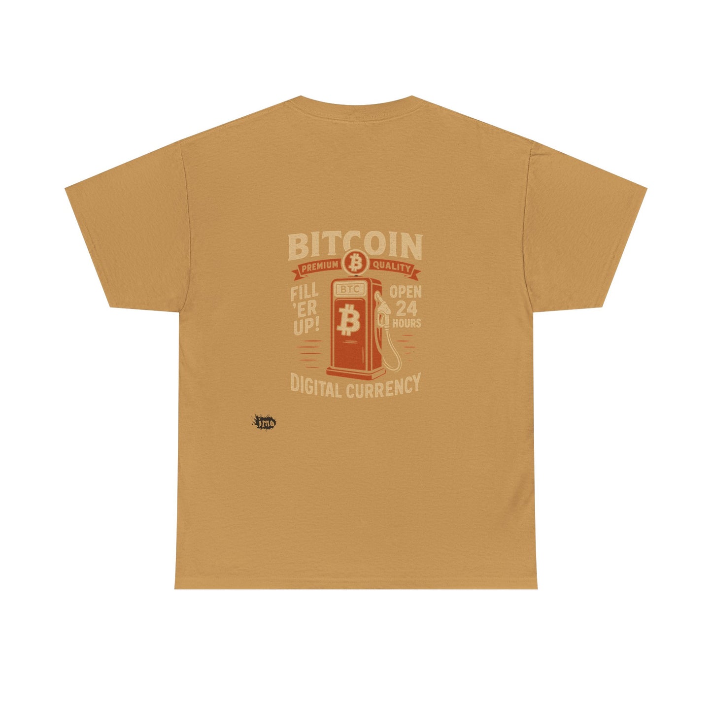 Bitcoin - Gas - Unisex Heavy Cotton Tee with Minimalist Design - Perfect for Everyday Wear