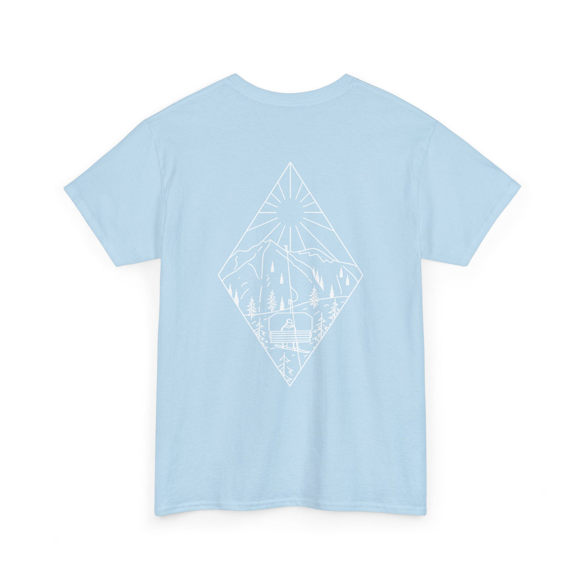 Chairlift - wht - Unisex Heavy Cotton Tee