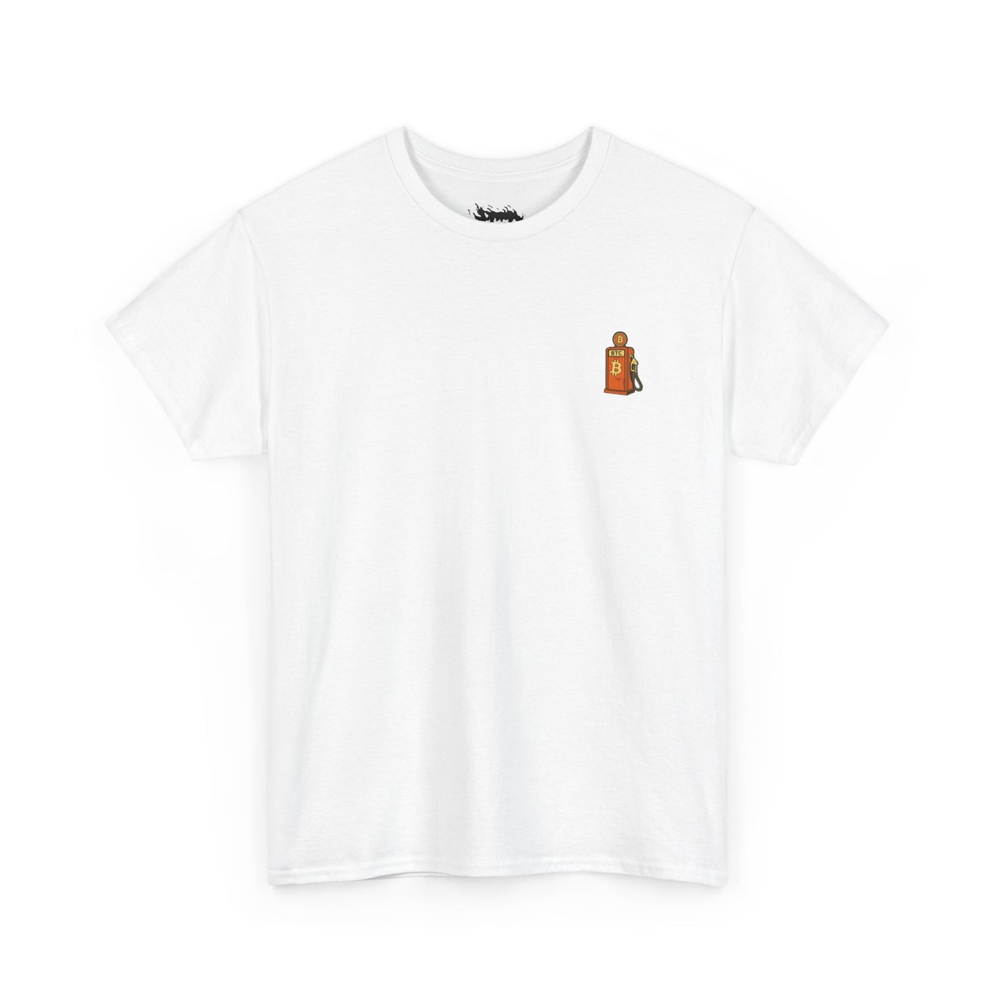 Bitcoin - Gas - Unisex Heavy Cotton Tee with Minimalist Design - Perfect for Everyday Wear