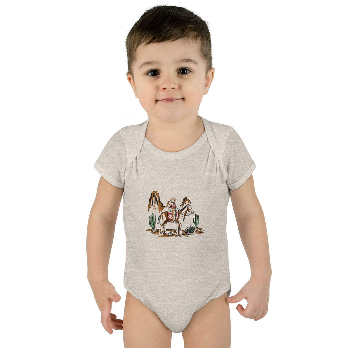 Cowboy - Infant Baby Rib Bodysuit