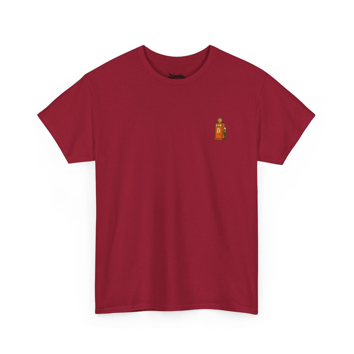 Bitcoin - Gas - Unisex Heavy Cotton Tee with Minimalist Design - Perfect for Everyday Wear