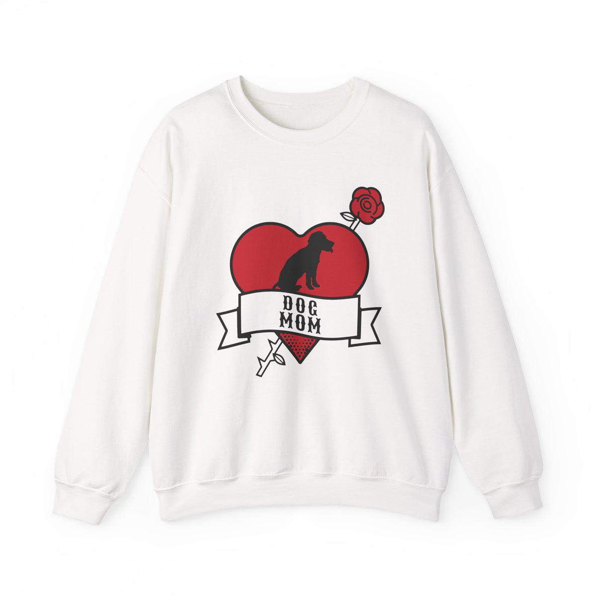Dog Mom Tattoo Flash Crewneck Sweatshirt