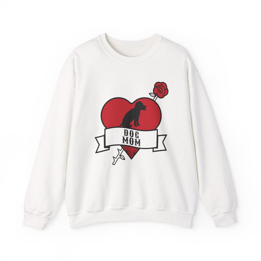 Dog Mom Tattoo Flash Crewneck Sweatshirt