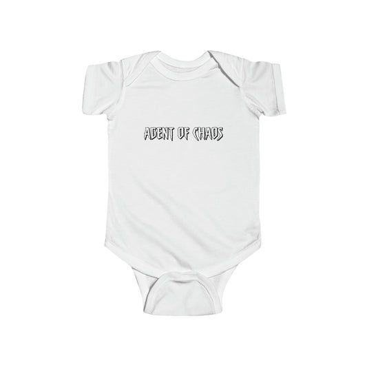 Agent of Chaos - blk - txt - Infant Fine Jersey Bodysuit