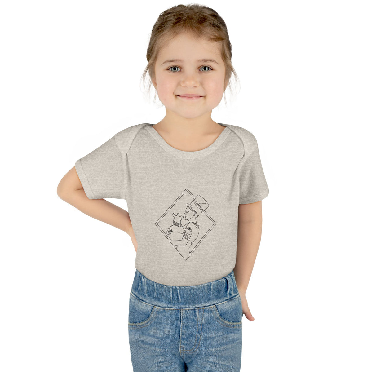 Cat Lady - Egyptian Queen - blk - Infant Baby Rib Bodysuit