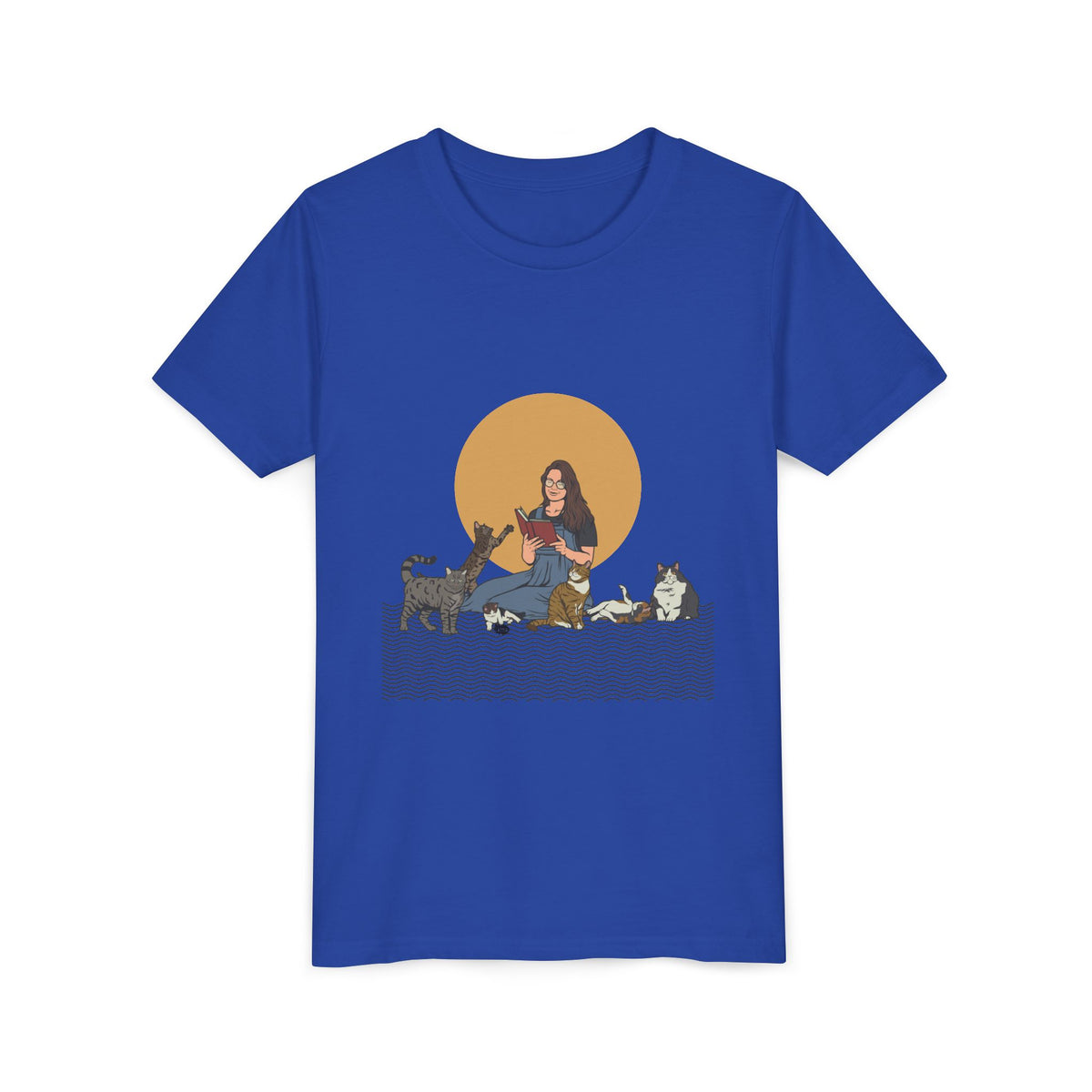 Cat Lady - Brunette - Youth Short Sleeve Tee