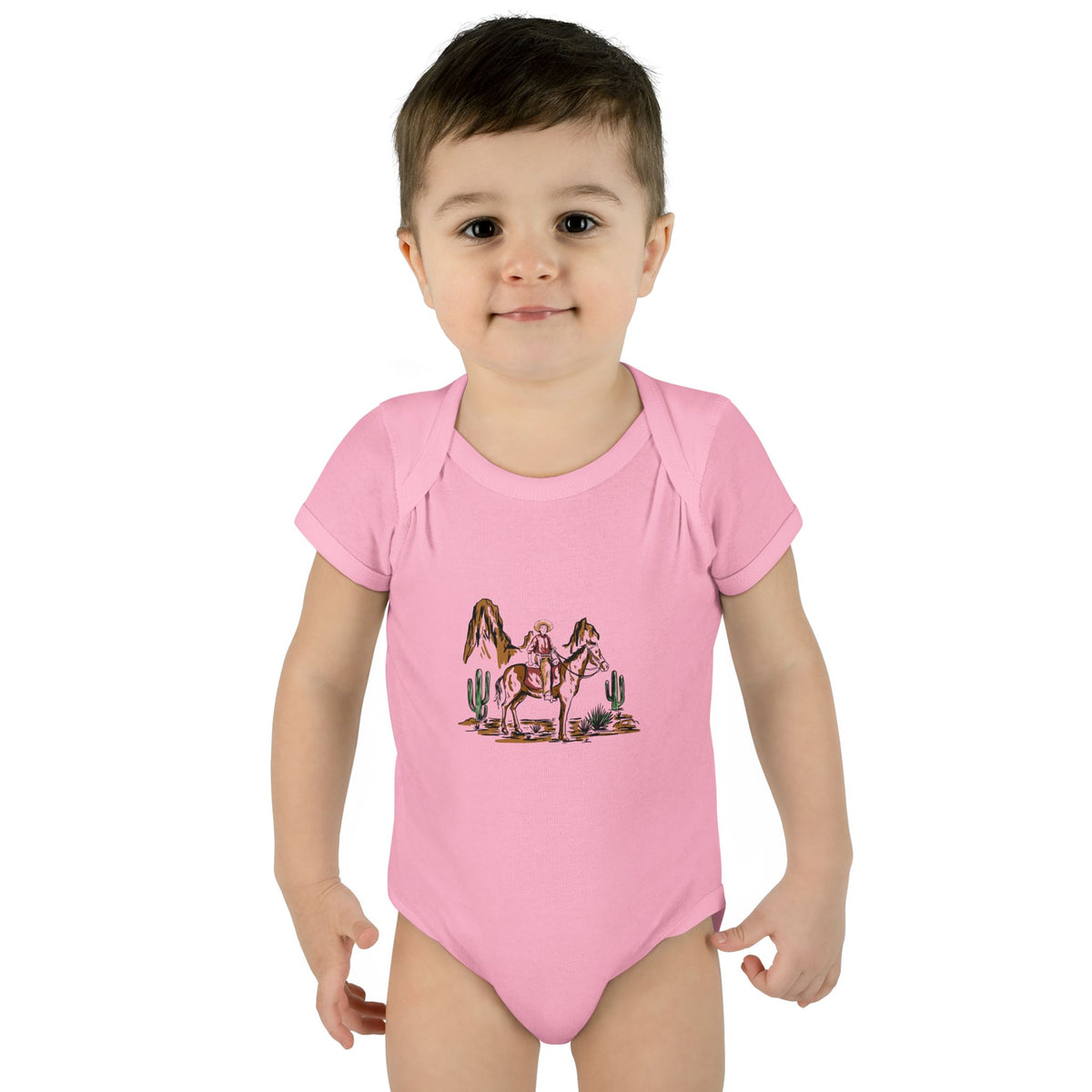 Cowboy - Infant Baby Rib Bodysuit